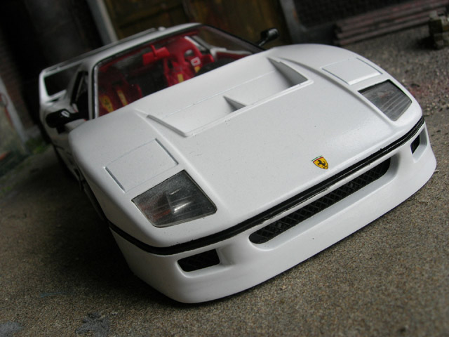 Ferrari F40 LM 1/18 Burago LM wit modelauto