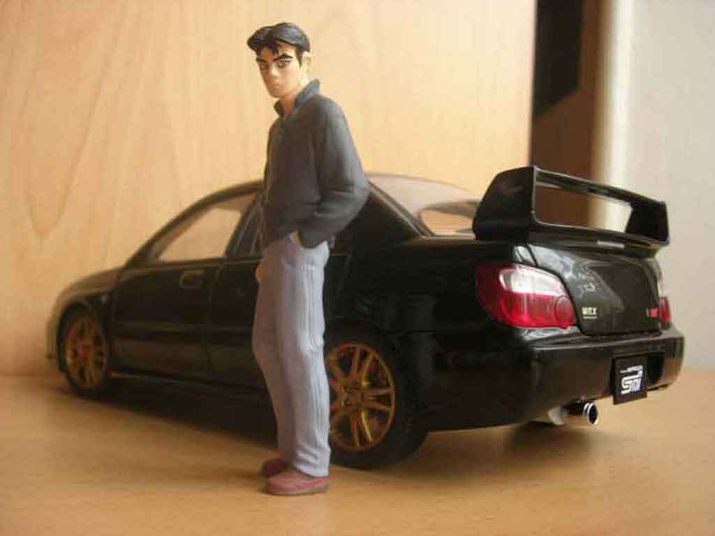 Subaru Impreza WRX STI 2003 zwart 1/18 Autoart