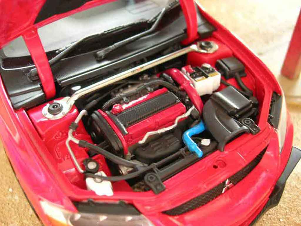 Mitsubishi Lancer Evolution IX rallye art rood 1/18 Autoart