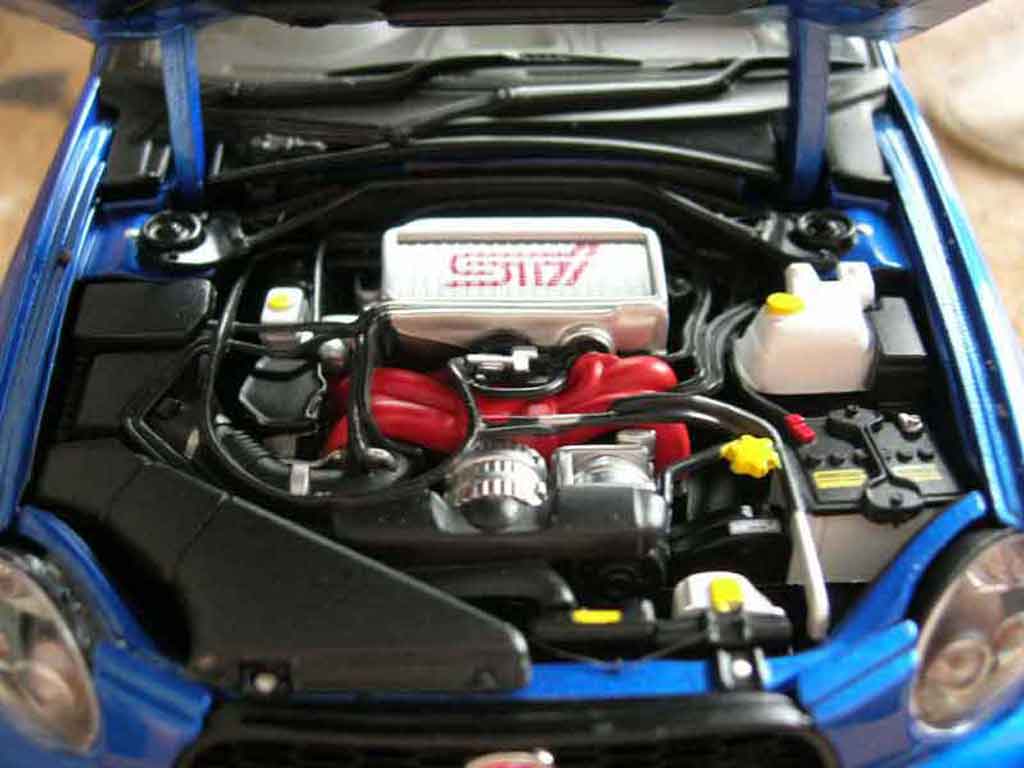 Subaru Impreza STI blauw 1/18 Autoart
