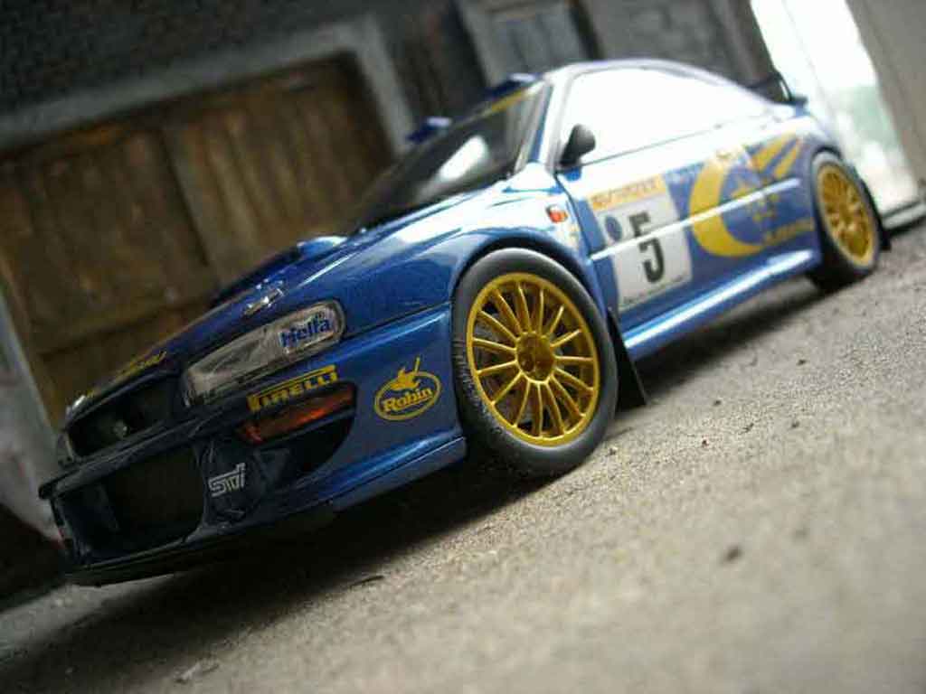 Subaru Impreza WRC 1/18 Autoart WRC r.burns 1999 modelauto