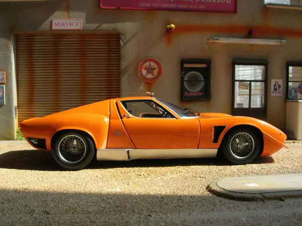 Lamborghini Miura Jota svr oranje 1/18 Kyosho