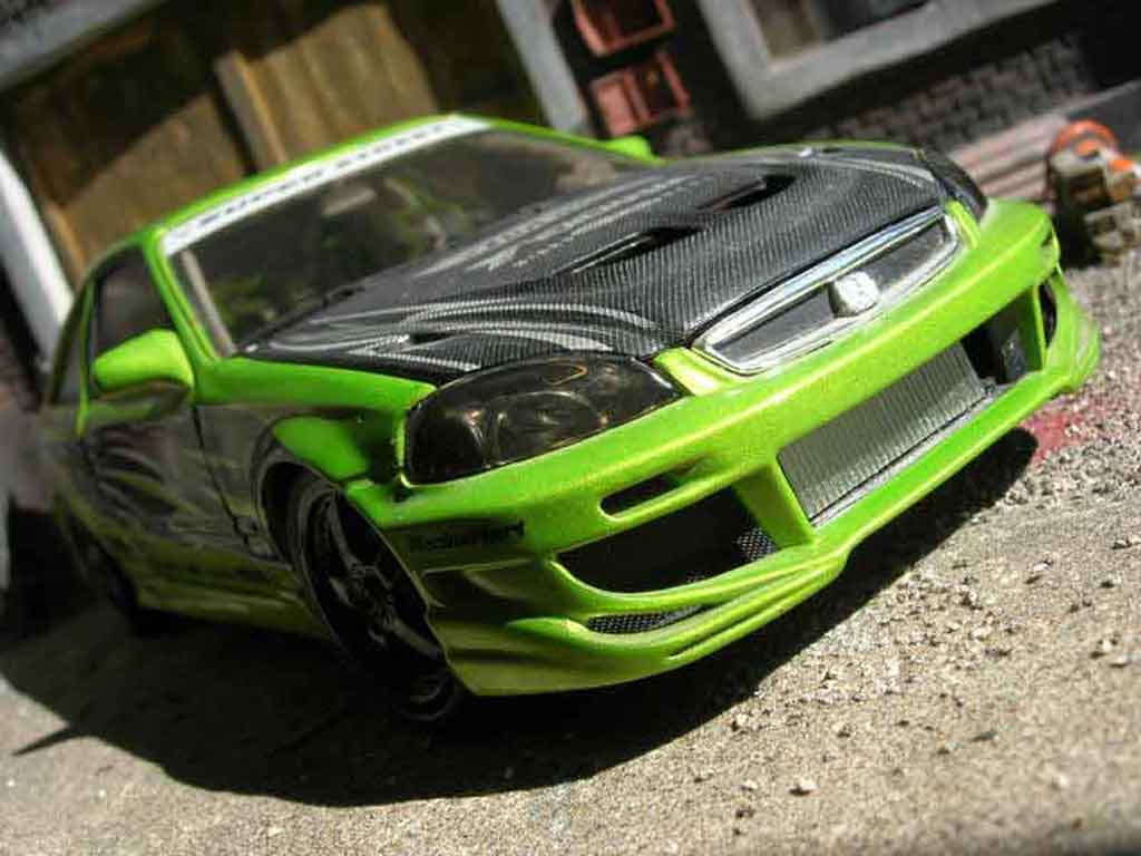 Honda Civic 1/18 Hot Wheels ek si coupe modelauto