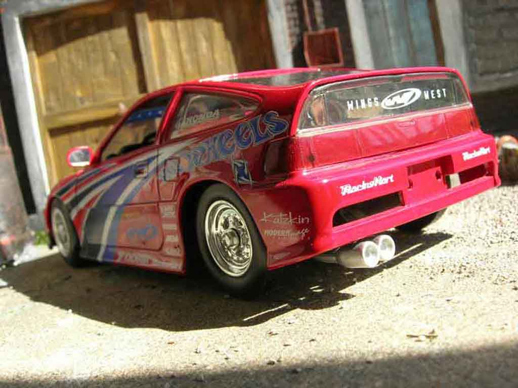 Honda CRX Base drag race rood 1/18 Hot Wheels