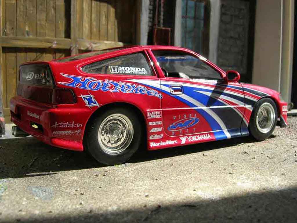 Honda CRX Base drag race rood 1/18 Hot Wheels