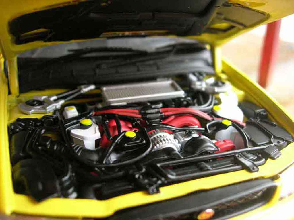 Subaru Impreza Type R gt turbo sti geel 1/18 Autoart