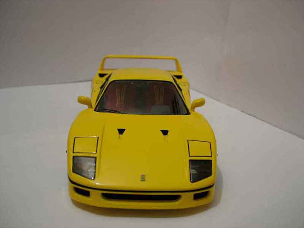 Ferrari F40 Coupe geel 1/18 Hot Wheels Elite