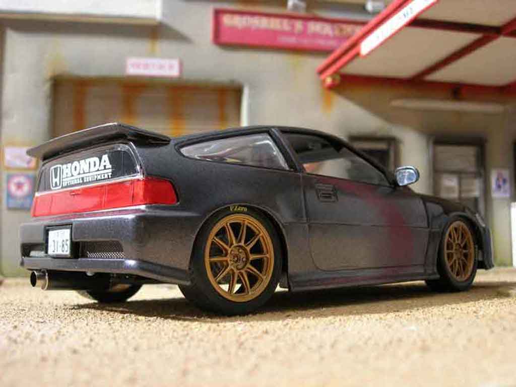 Honda CRX 1/18 Hot Wheels jdm grijs modelauto