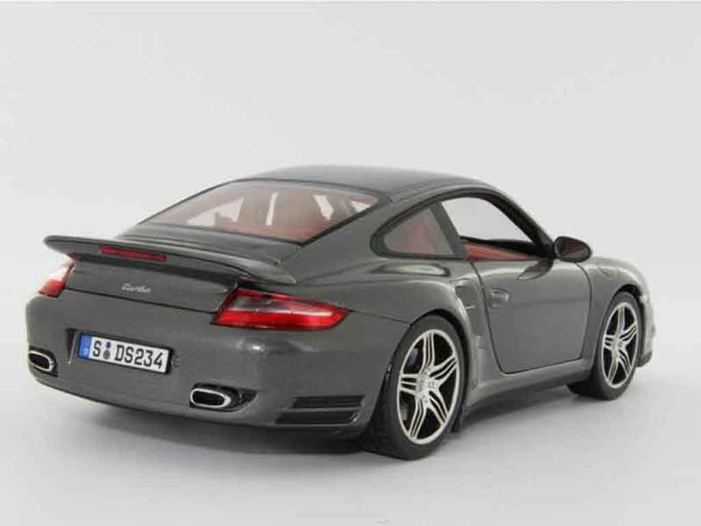 Porsche 997 Turbo 1/18 Norev Turbo grijs modelauto