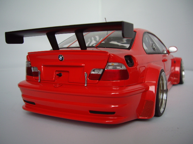 Bmw M3 coupe GTR E46 rood jantes bbs 19 pouces 1/18 Minichamps