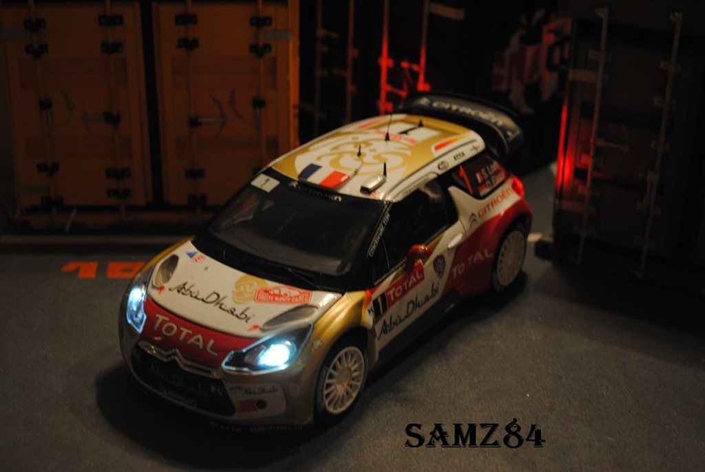 DS Automobiles DS3 WRC 2013 Winner Monte-Carlo Loeb/Elena LED 1/18 Norev