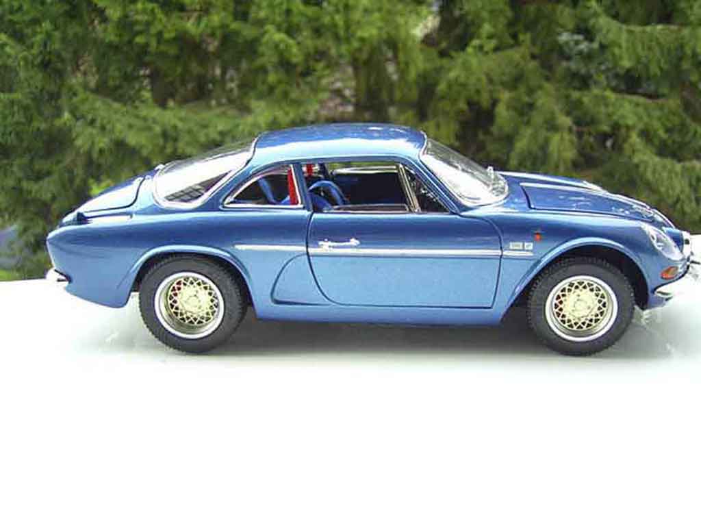 Alpine A110 rallye blauw jantes bbs 1/18 Burago
