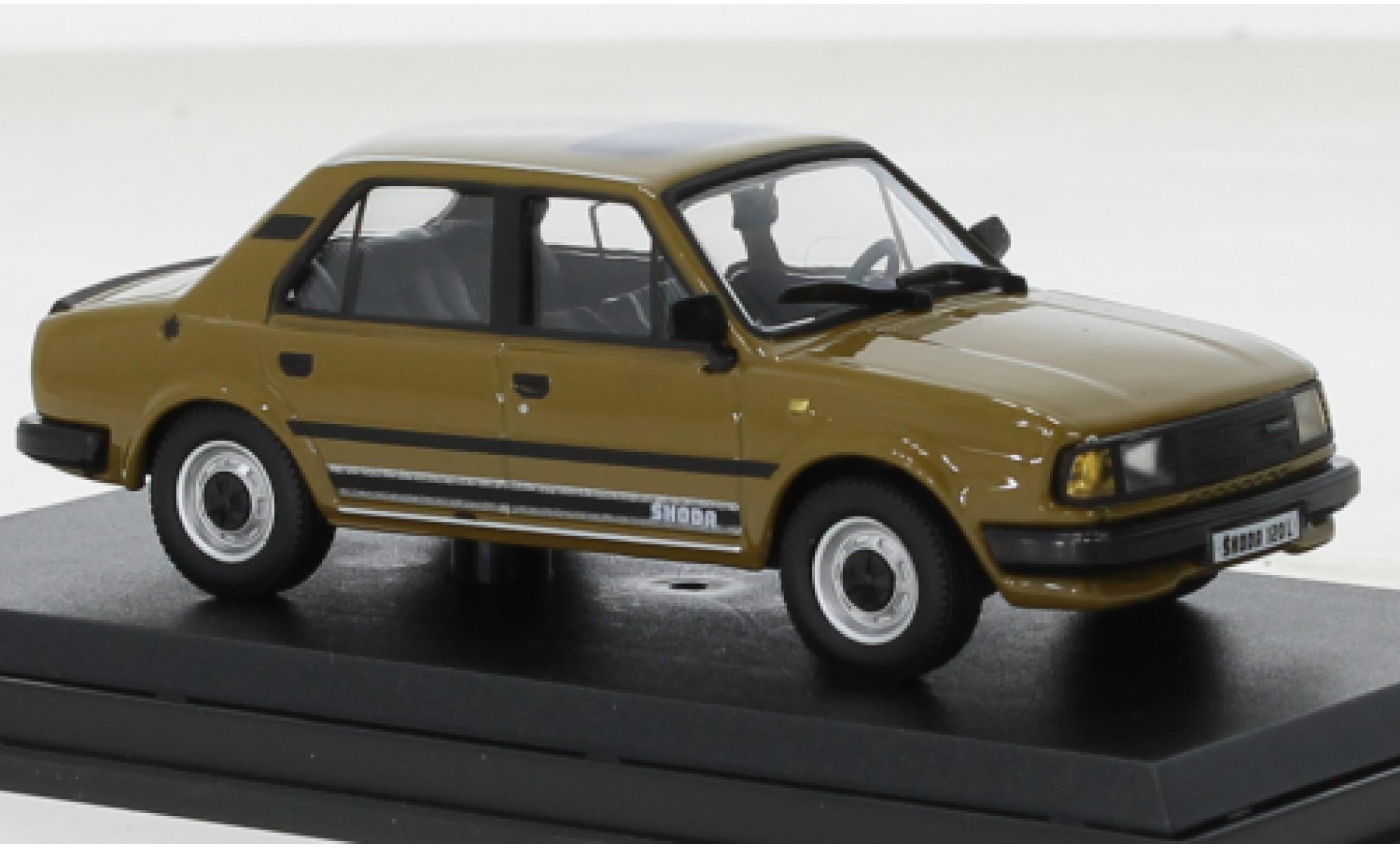 Skoda 120 1/43 Abrex L bruin 1984 modelauto