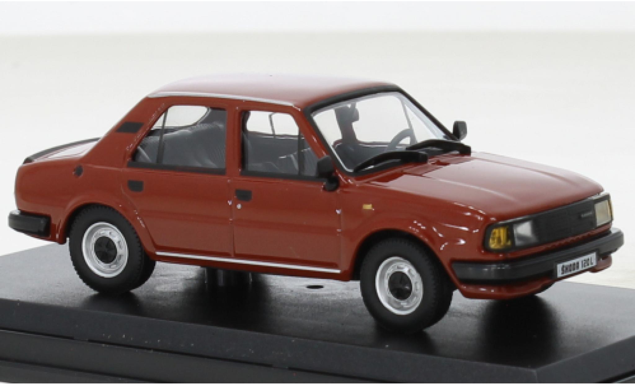 Skoda 120 1/43 Abrex L oranje 1984 modelauto