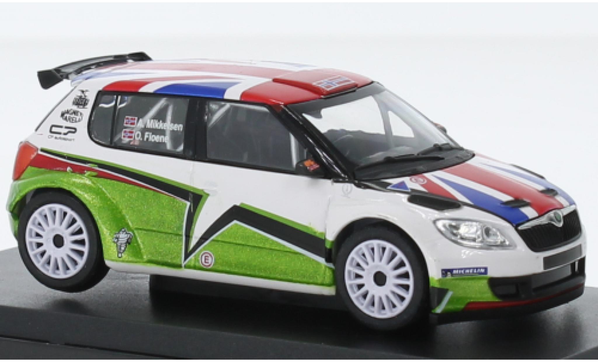 Skoda Fabia 1/43 Abrex II FL S2000 UK Mikkelsen Design 2011 modelauto