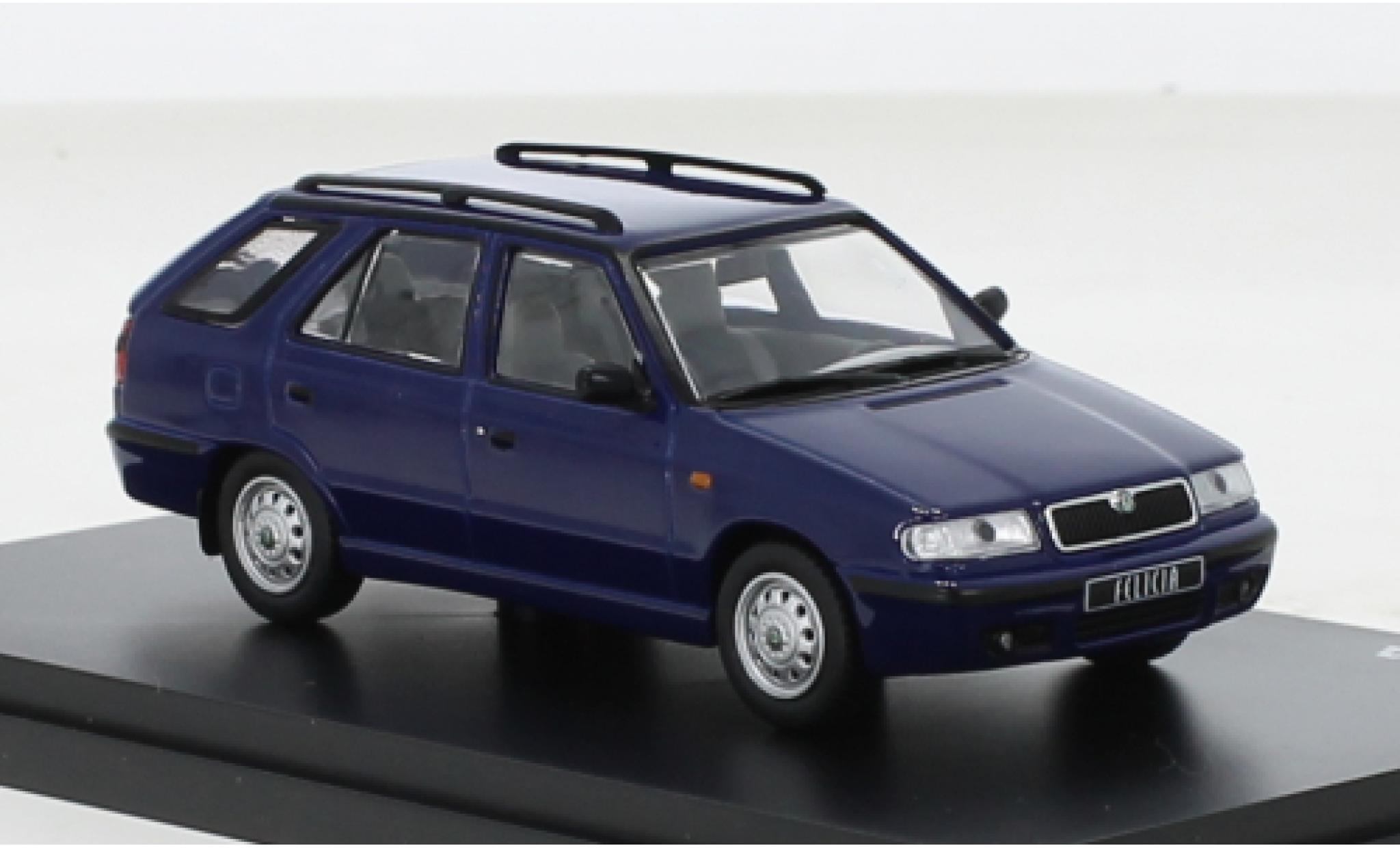 Skoda Felicia 1/43 Abrex FL Combi blauw 1998 modelauto