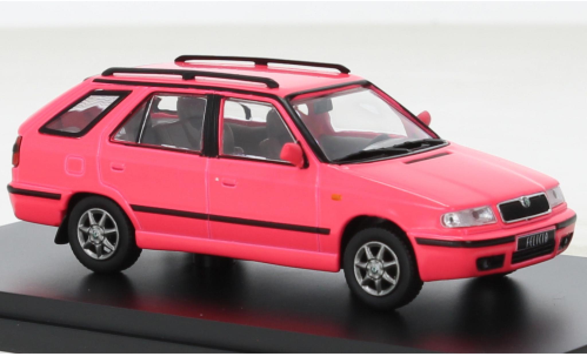 Skoda Felicia 1/43 Abrex FL Combi roze 1998 modelauto