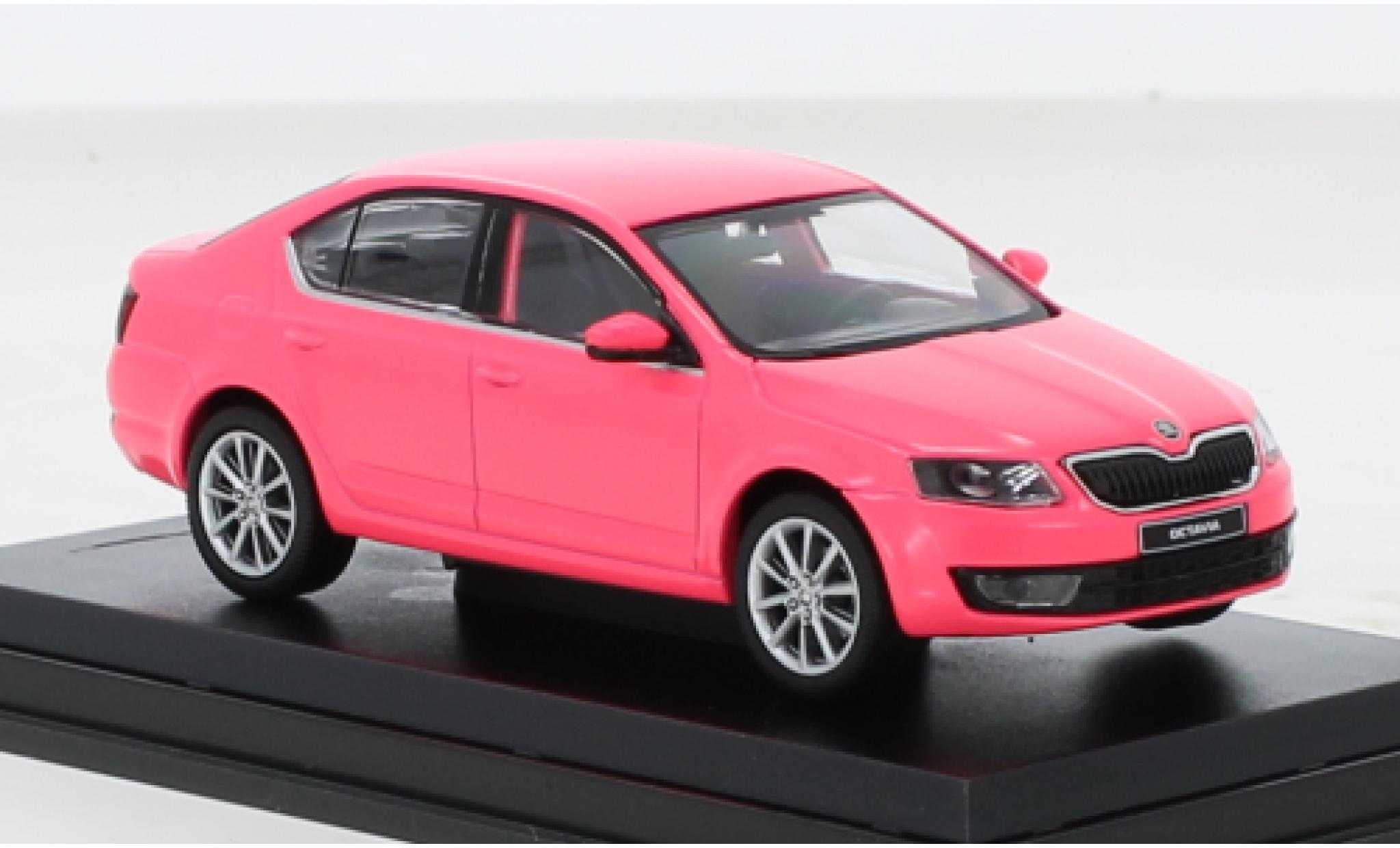 Skoda Octavia 1/43 Abrex III matt-roze 2012 modelauto