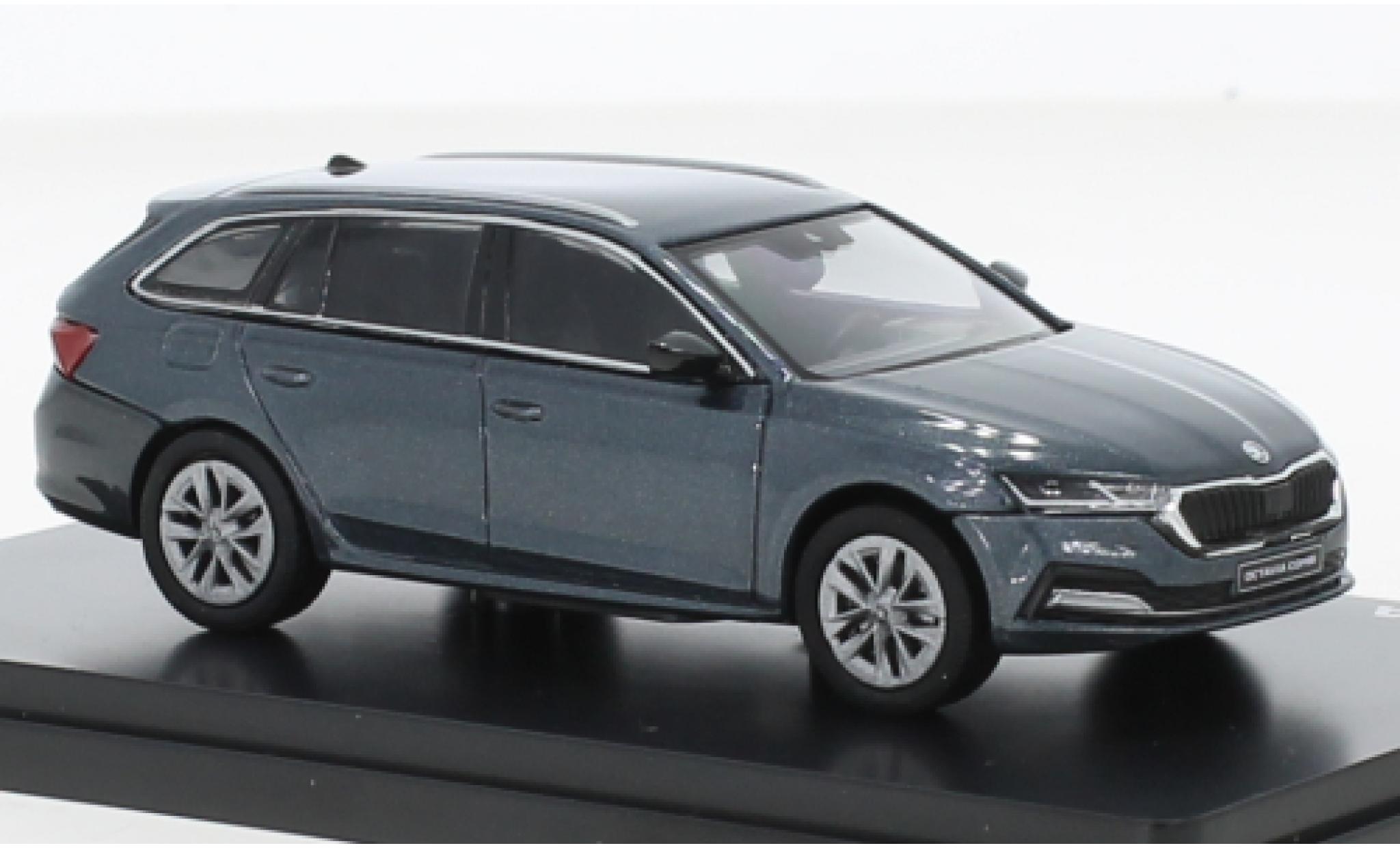 Skoda Octavia 1/43 Abrex IV Combi metallic grijs 2020 modelauto