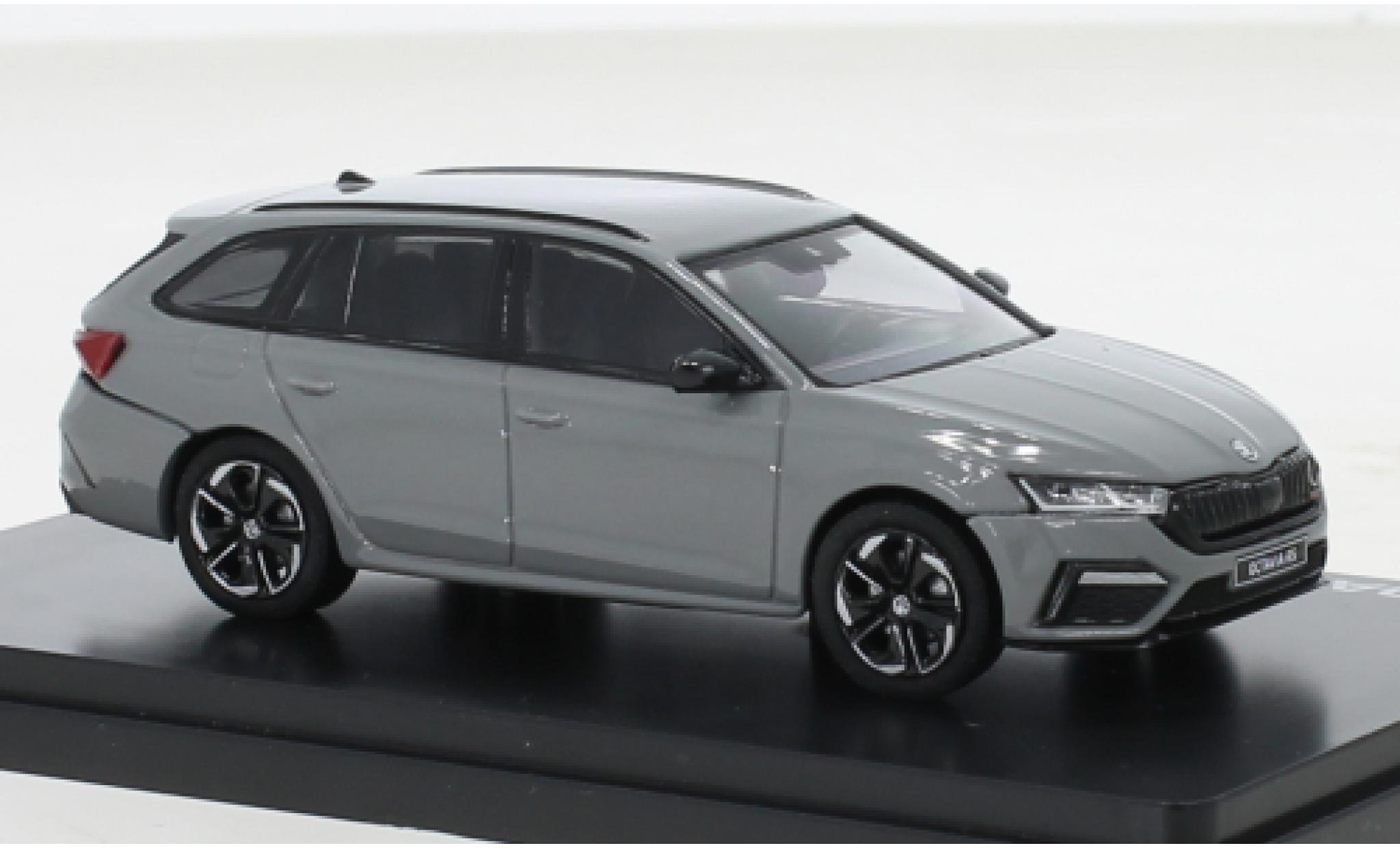 Skoda Octavia 1/43 Abrex IV Combi RS grijs 2020 modelauto