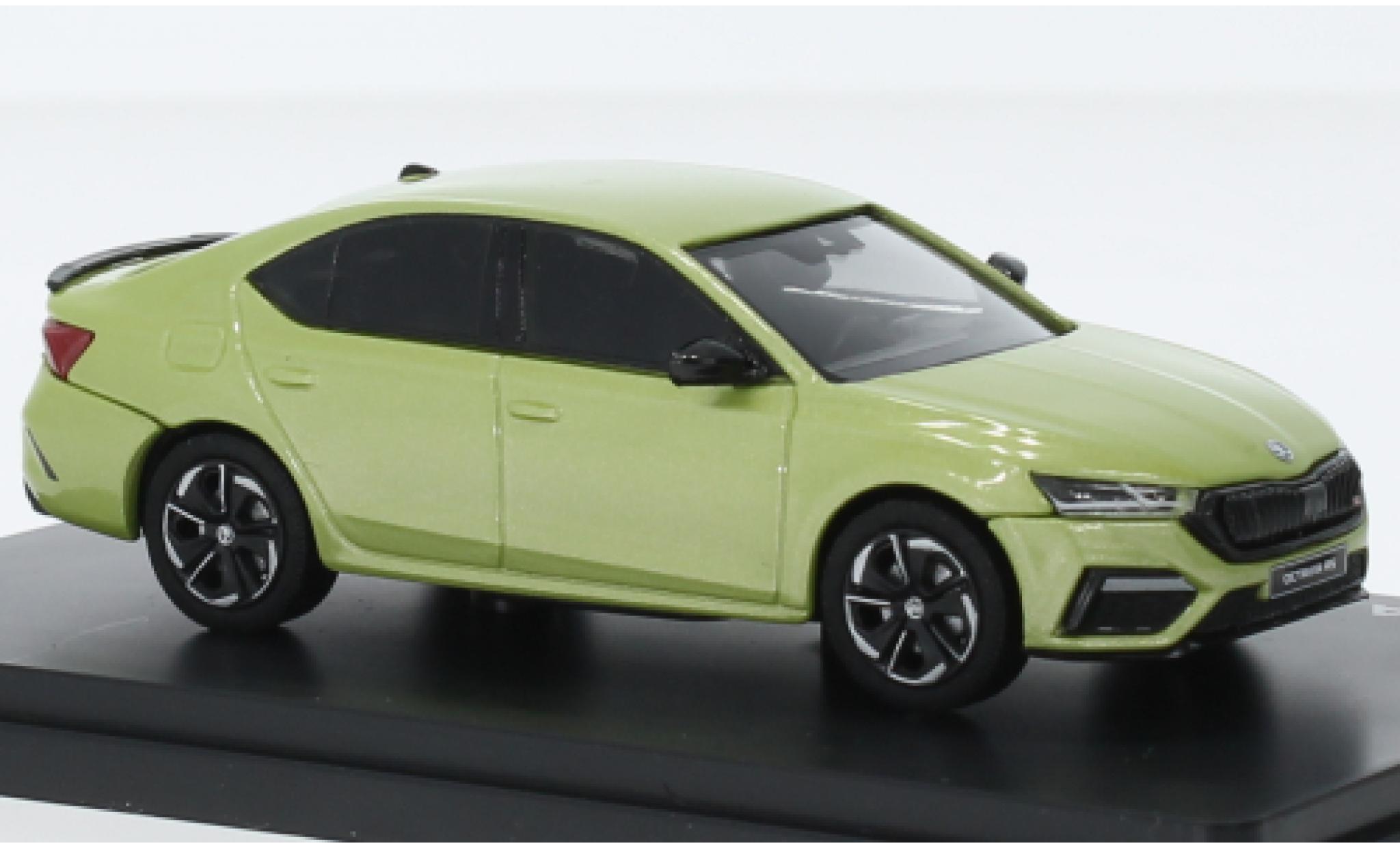 Skoda Octavia 1/43 Abrex IV RS metallic la chaux 2020 modelauto