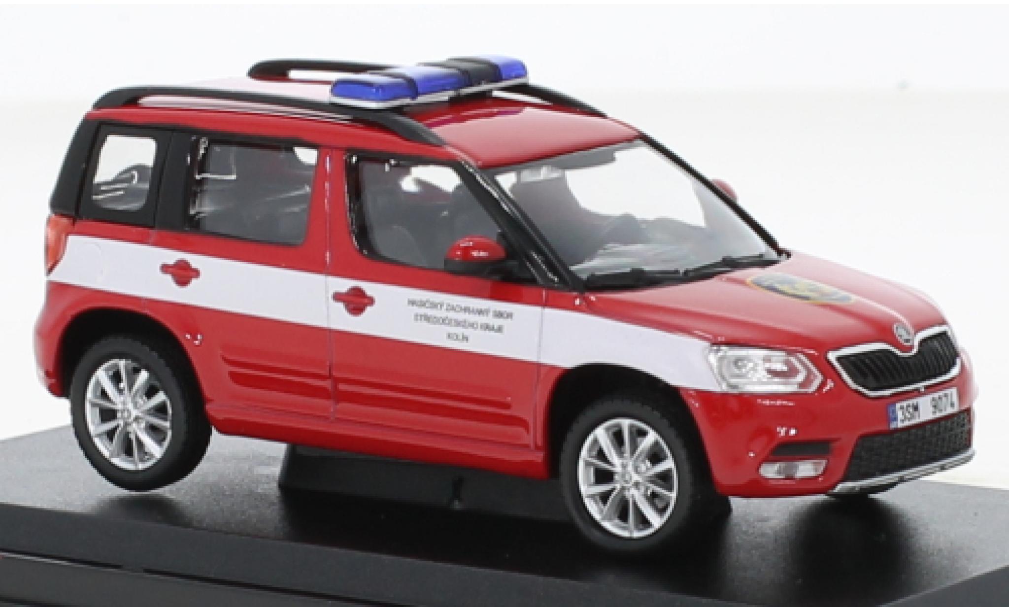 Skoda Yeti 1/43 Abrex FL HZS Stredoceskeho Kraje Kolin 2013 modelauto