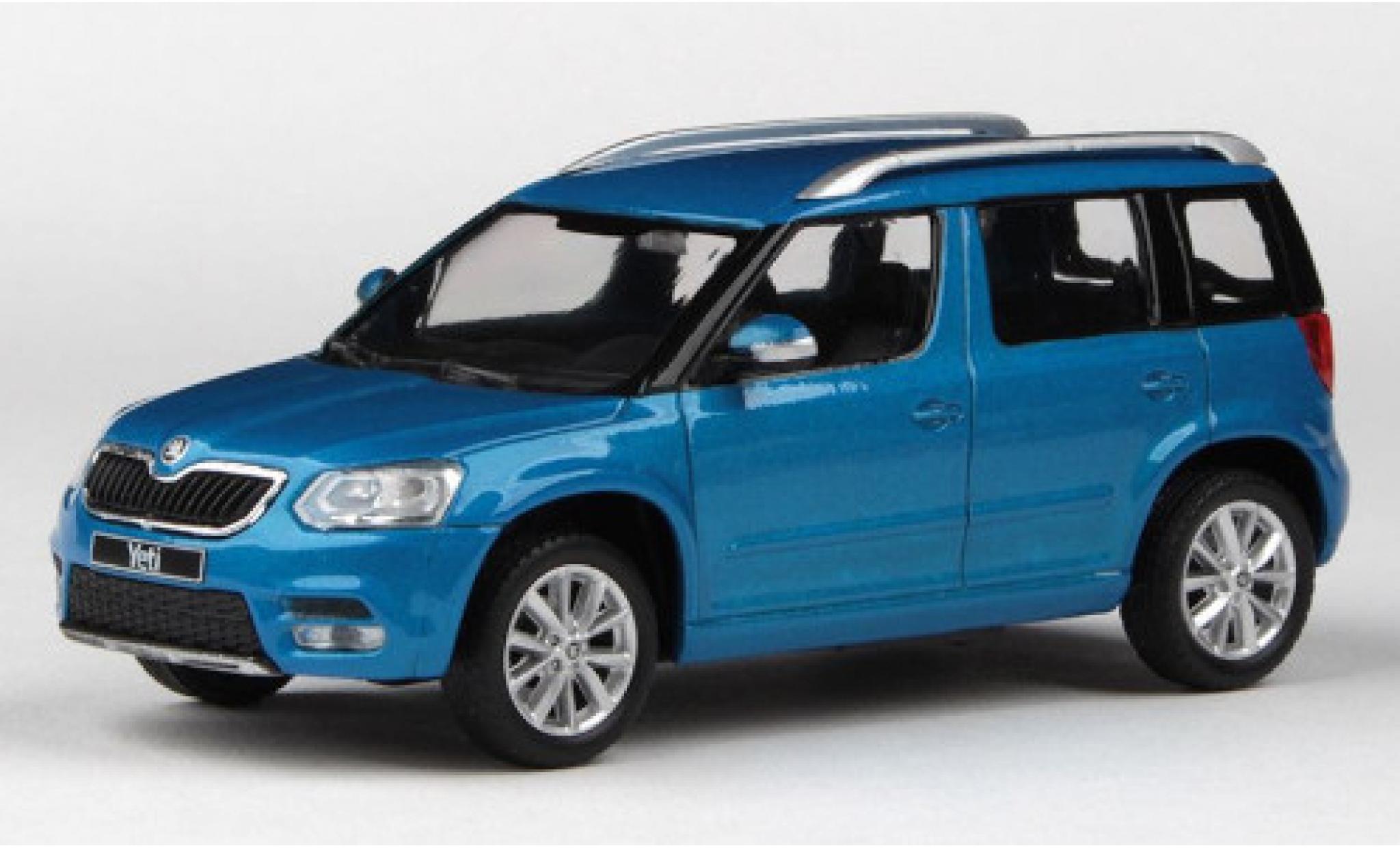 Skoda Yeti 1/43 Abrex FL metallic blauw 2013 modelauto