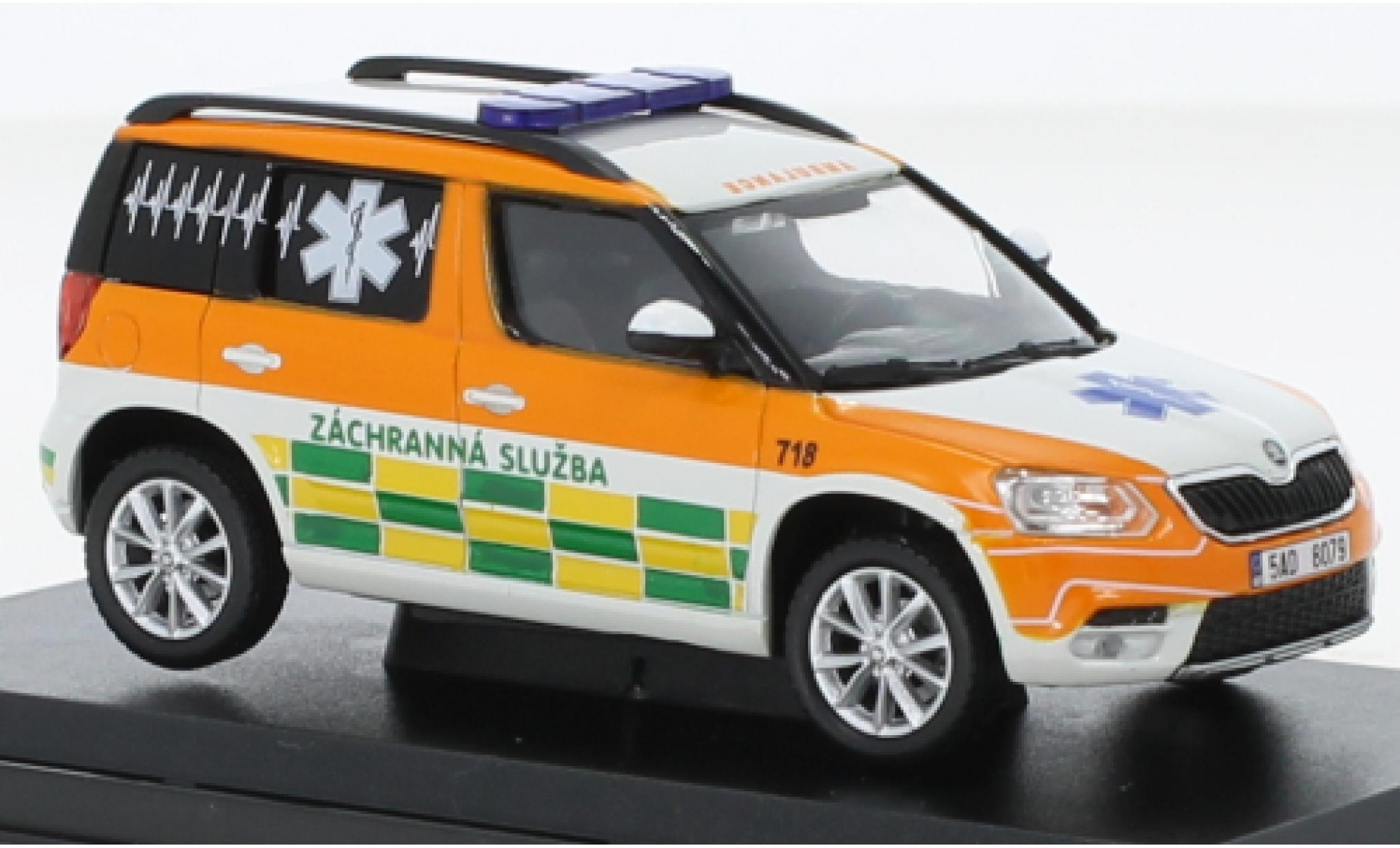 Skoda Yeti 1/43 Abrex FL Pet-Medic 2013 modelauto