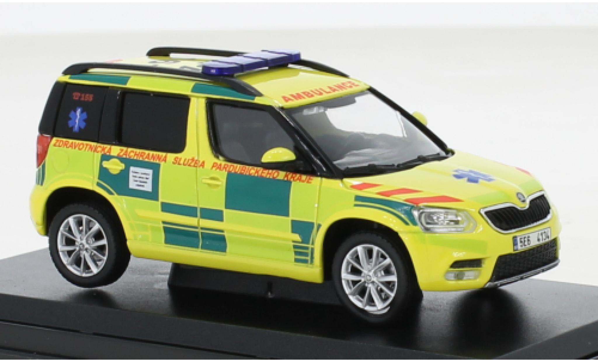 Skoda Yeti 1/43 Abrex FL ZZS Pardubickeho Kraje 161 2013 modelauto