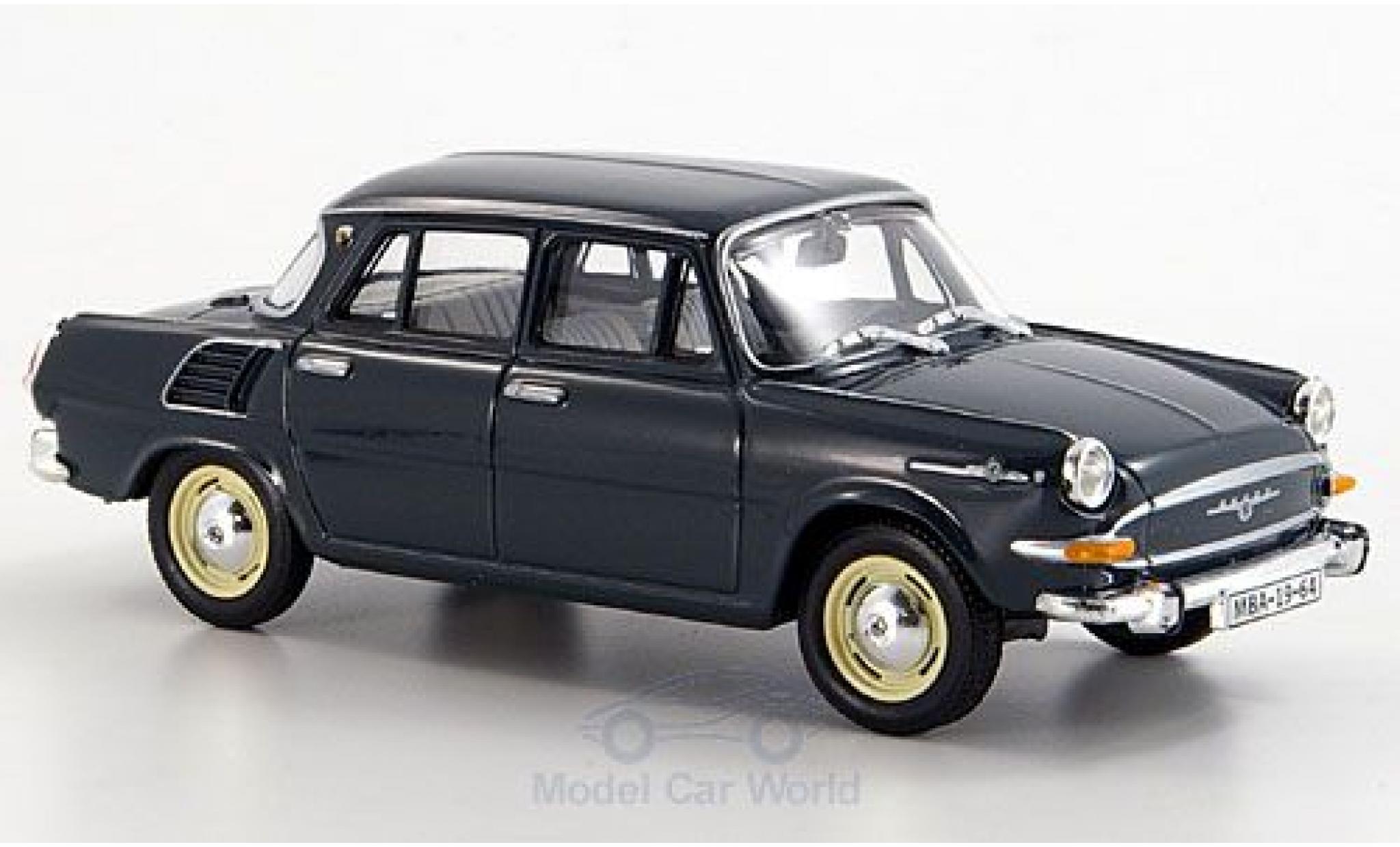 Skoda 1000 1/43 Abrex MB t&uuml;rkis 1964 modelauto