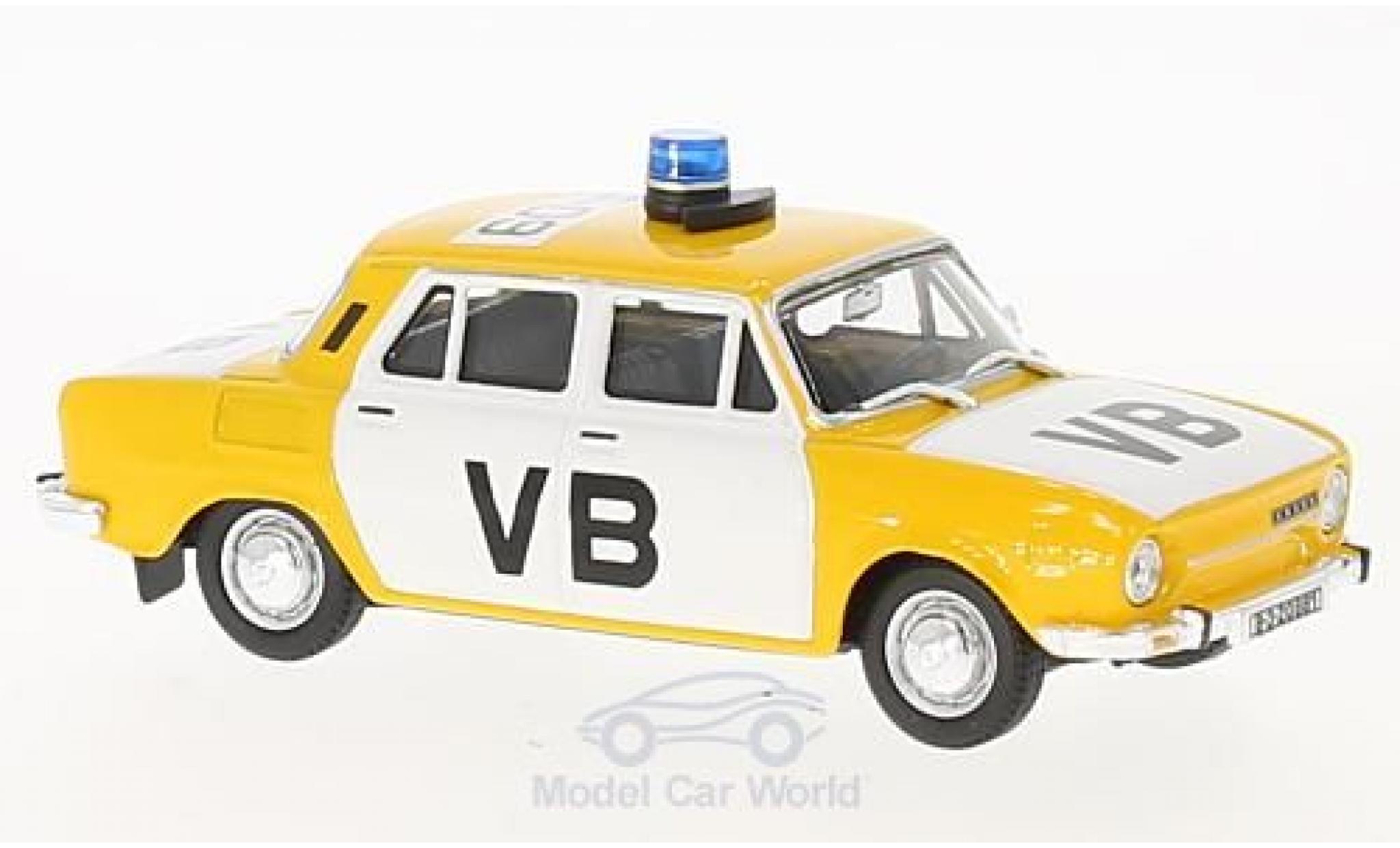Skoda 110 1/43 Abrex L Politie Tschechien 1973 modelauto