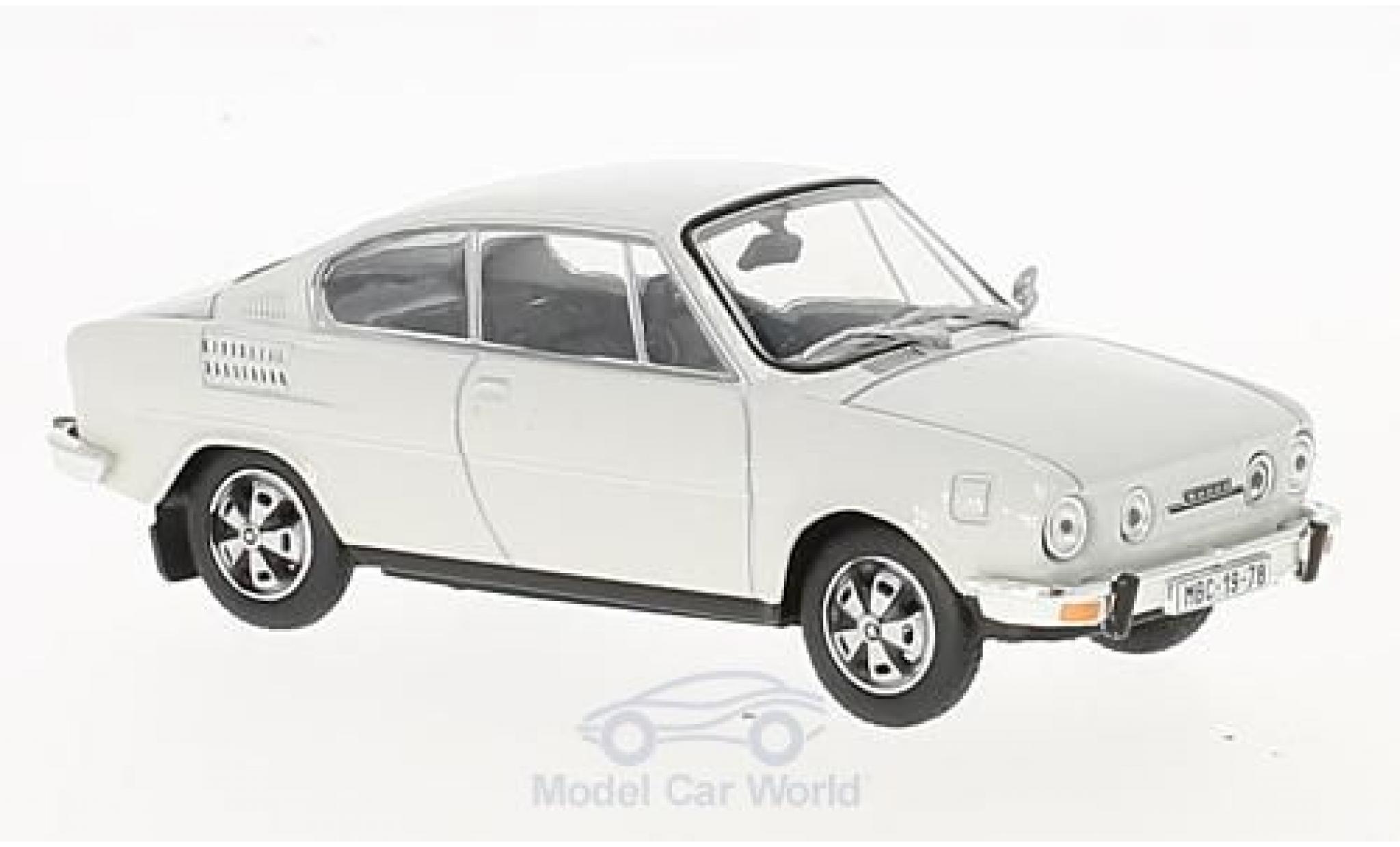 Skoda 110 1/43 Abrex R wit modelauto