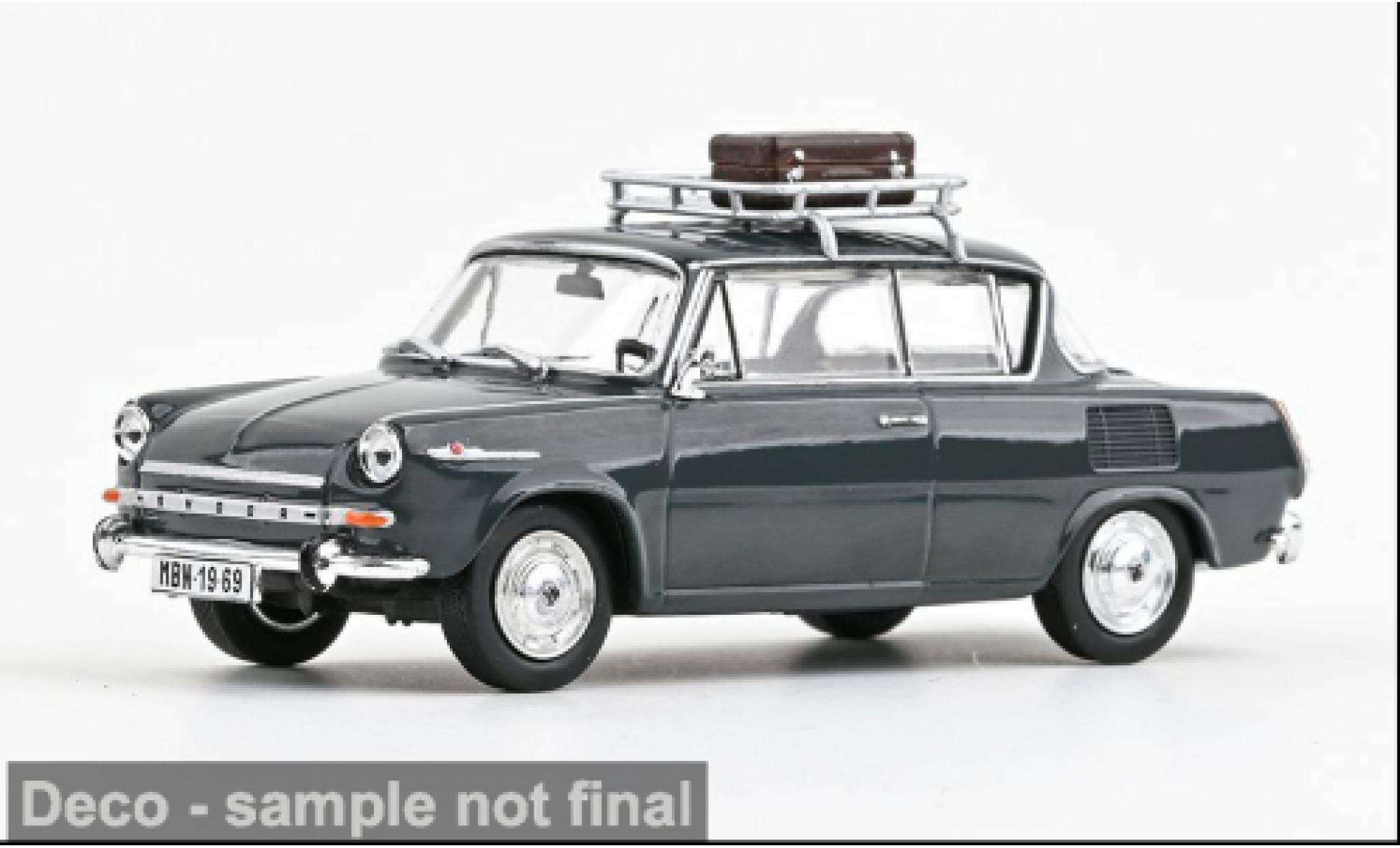 Skoda 110 1/43 Abrex 0MBX grijs 1969 1:43 modelauto