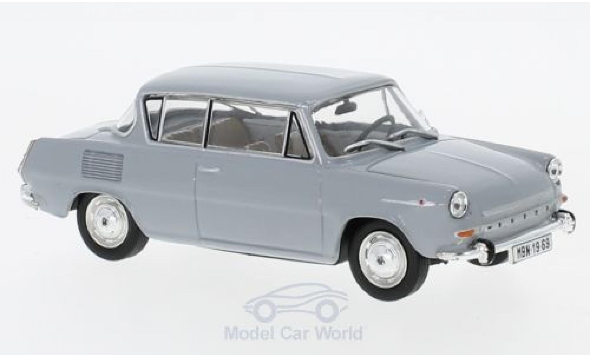 Skoda 110 1/43 Abrex 0MBX grijs 1969 modelauto