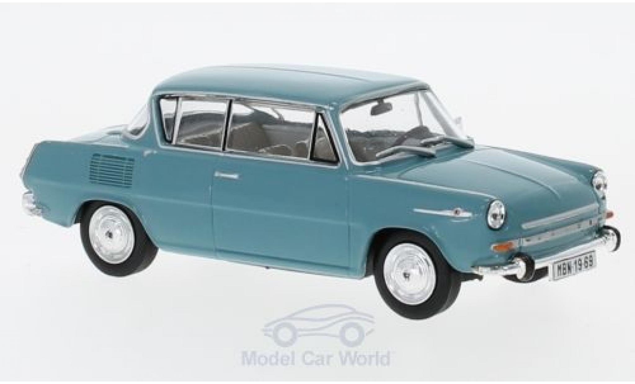 Skoda 110 1/43 Abrex 0MBX t&uuml;rkis 1969 modelauto