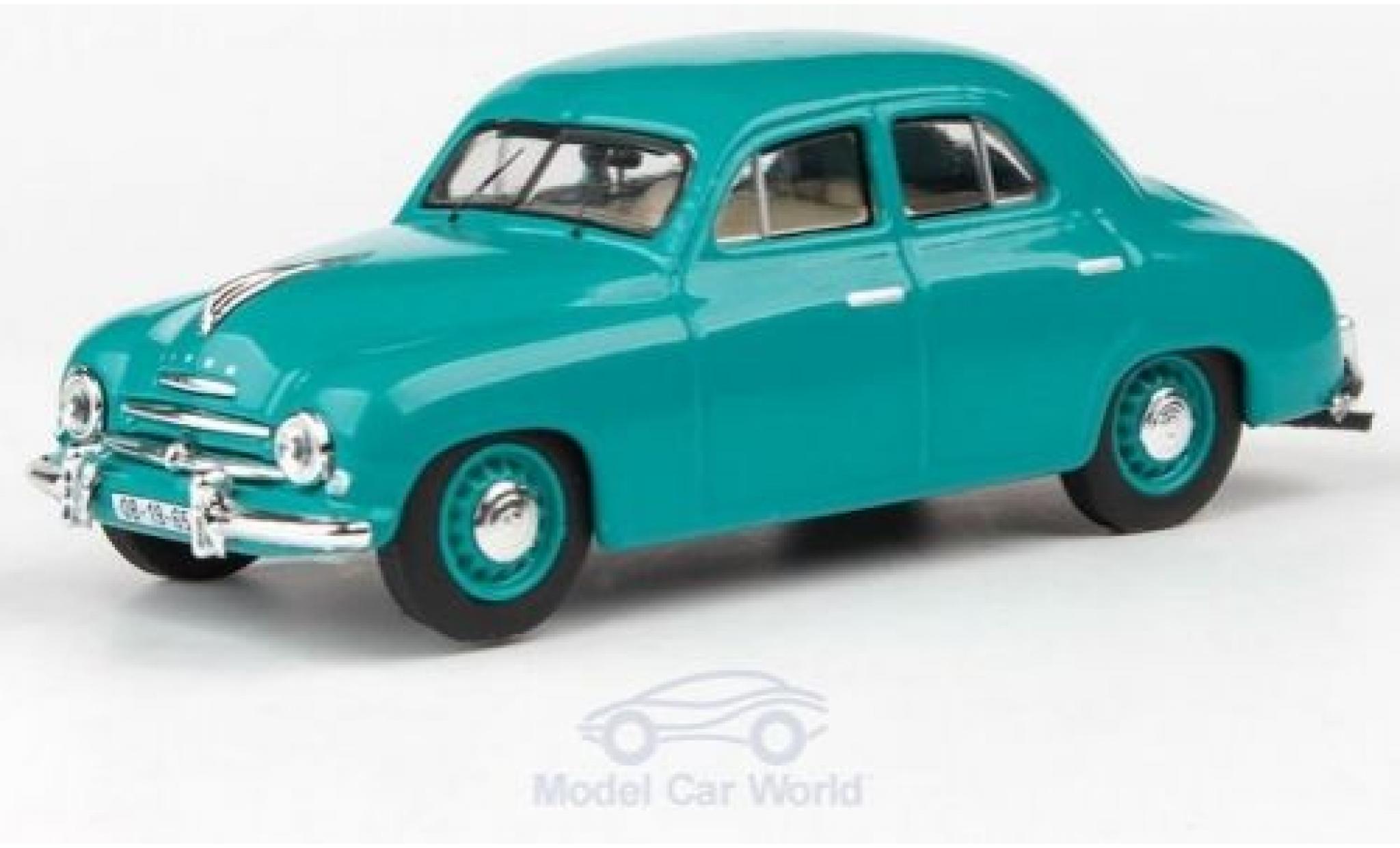 Skoda 120 1/43 Abrex 1 t&uuml;rkis 1956 modelauto