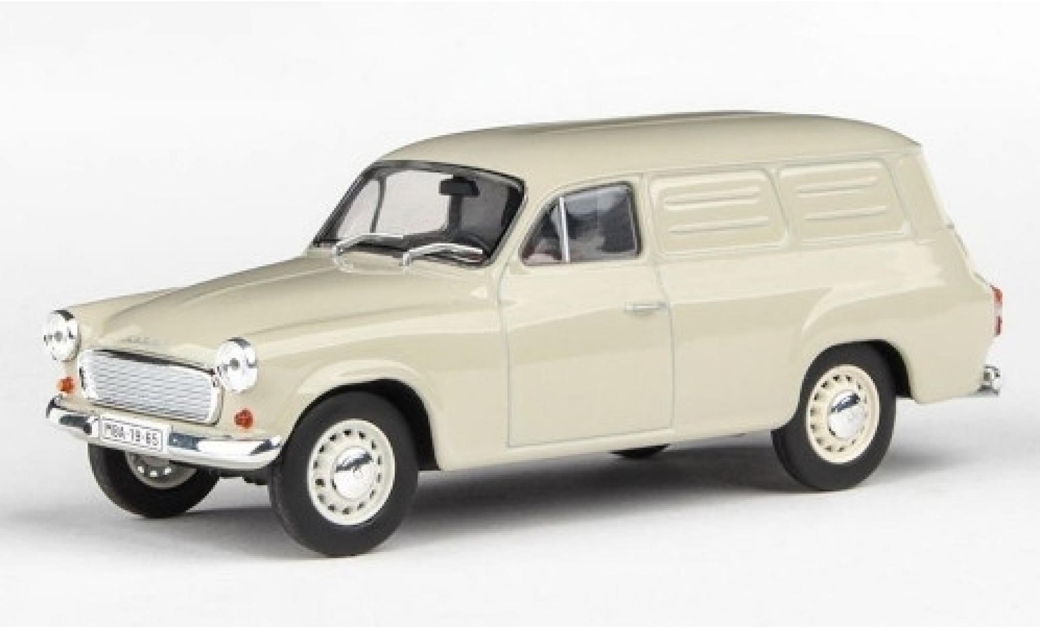 Skoda 120 1/43 Abrex 2 Kasten beige 1965 modelauto