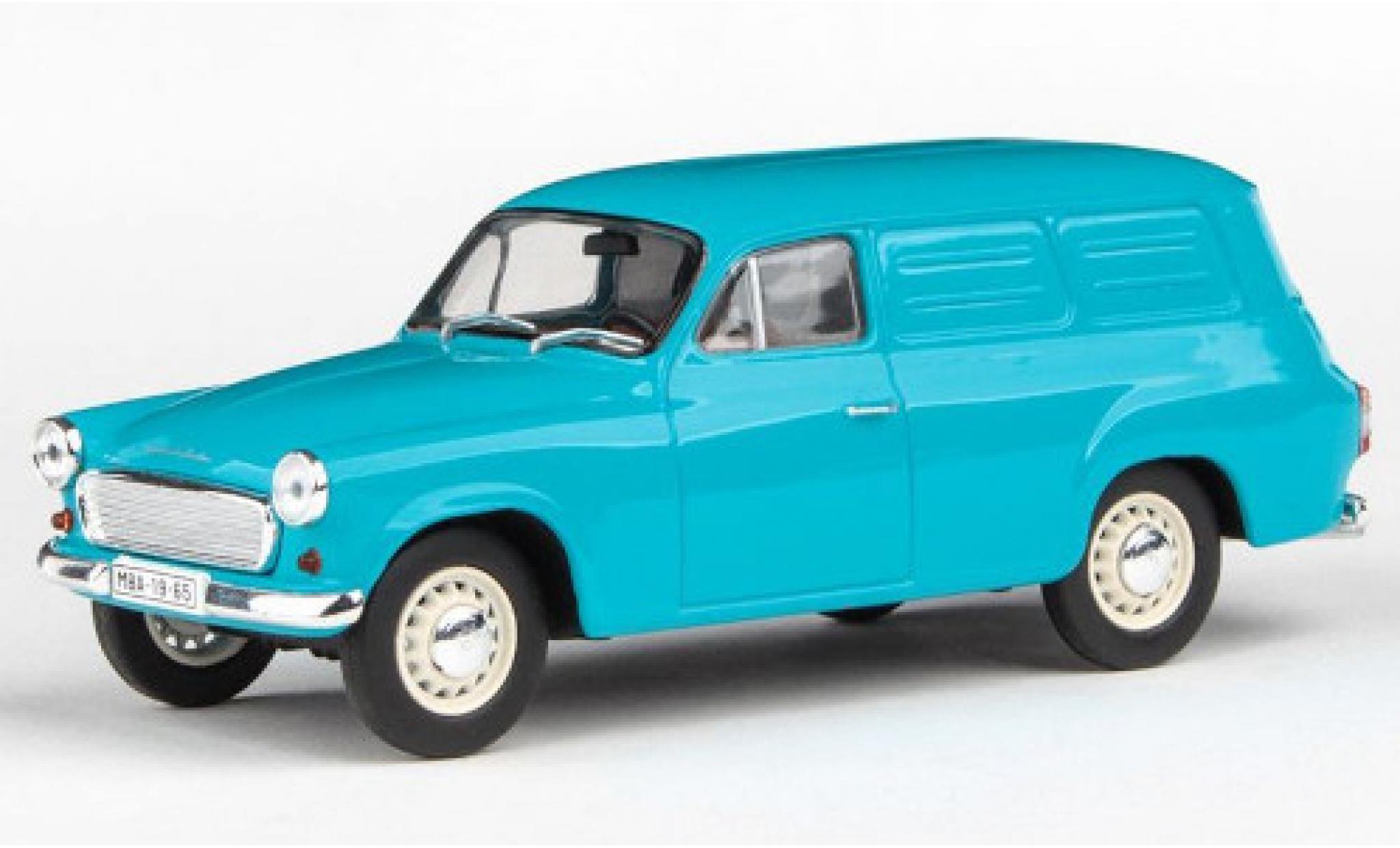 Skoda 120 1/43 Abrex 2 Kasten t&uuml;rkis 1965 modelauto