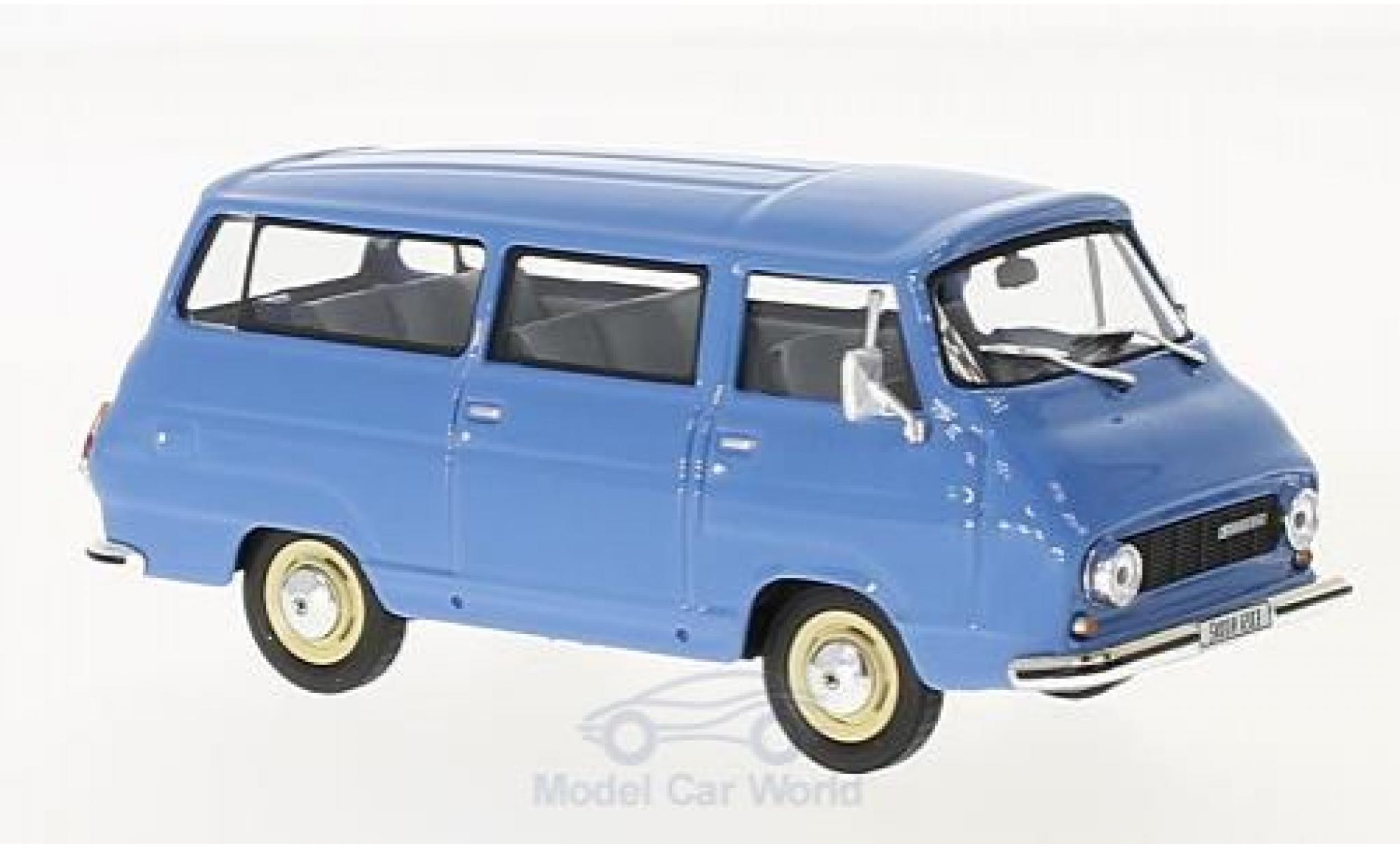 Skoda 1203 1/43 Abrex Mikrobus blauw 1974 modelauto
