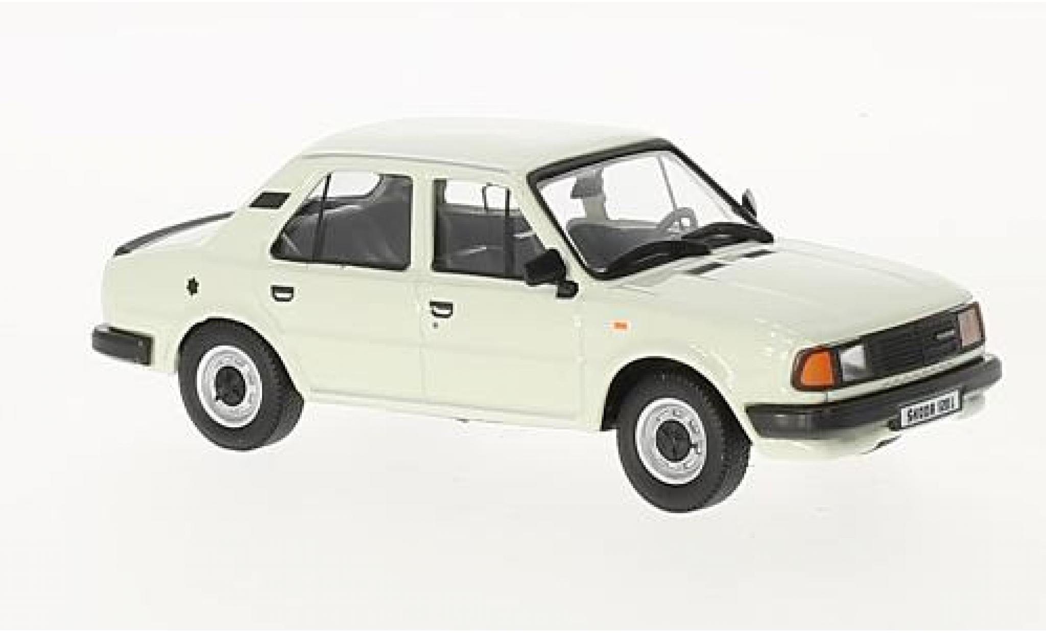 Skoda 120 1/43 Abrex L wit 1984 modelauto