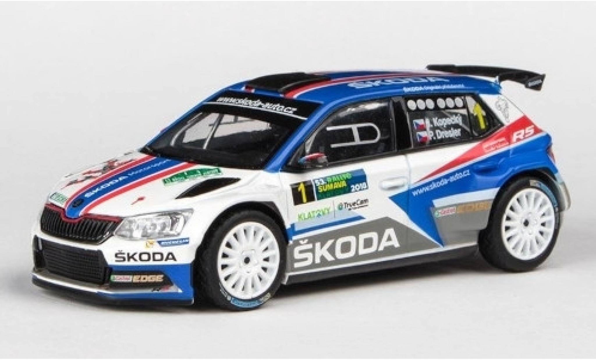Skoda Fabia 1/43 Abrex III R5 No.1 Rally Sumava Klatovy 2018 J.Kopecky/P.Dresler modelauto