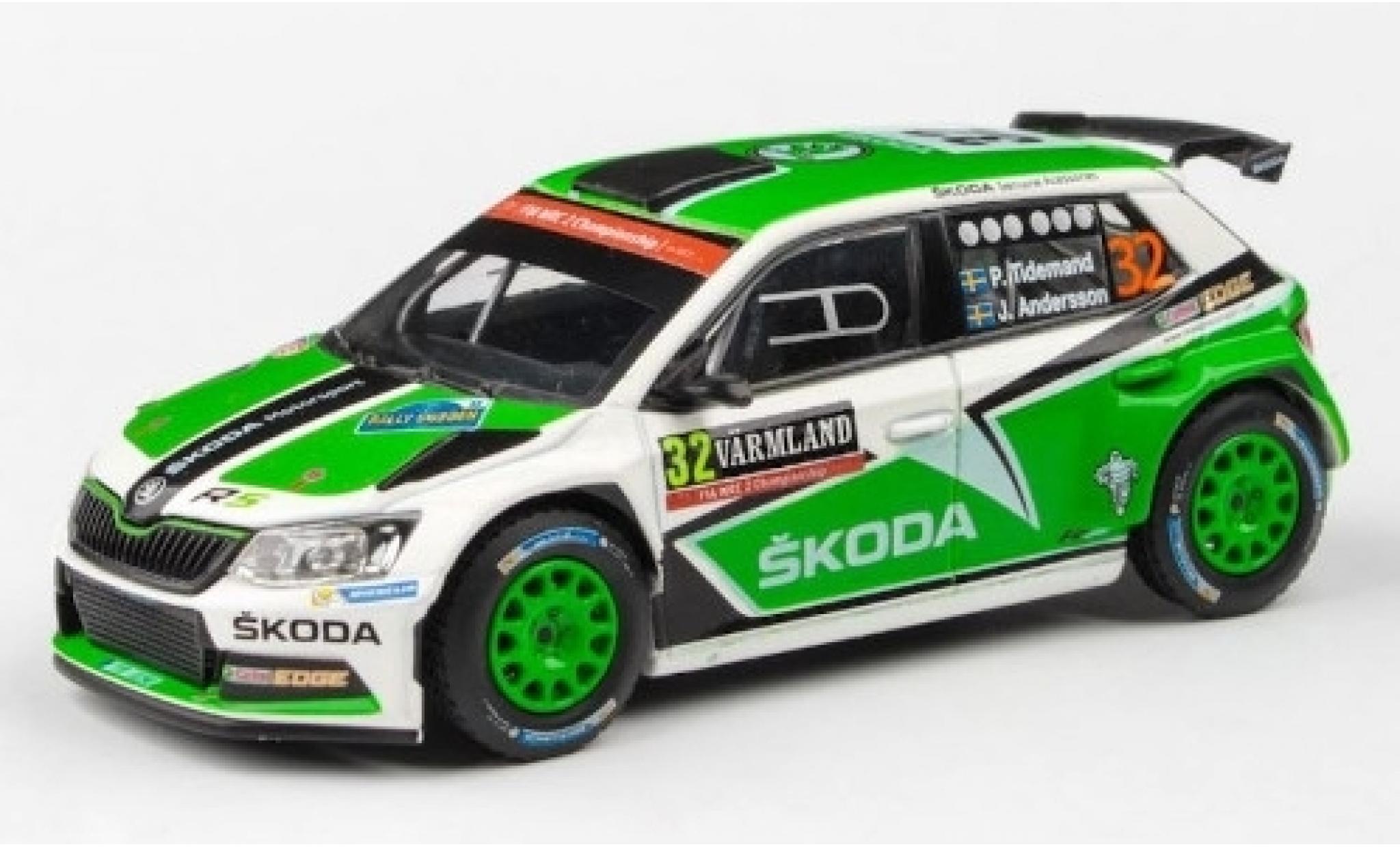 Skoda Fabia 1/43 Abrex III R5 No.32 Rallye WM Rallye Schweden 2016 P.Tidemand/J.Andersson modelauto