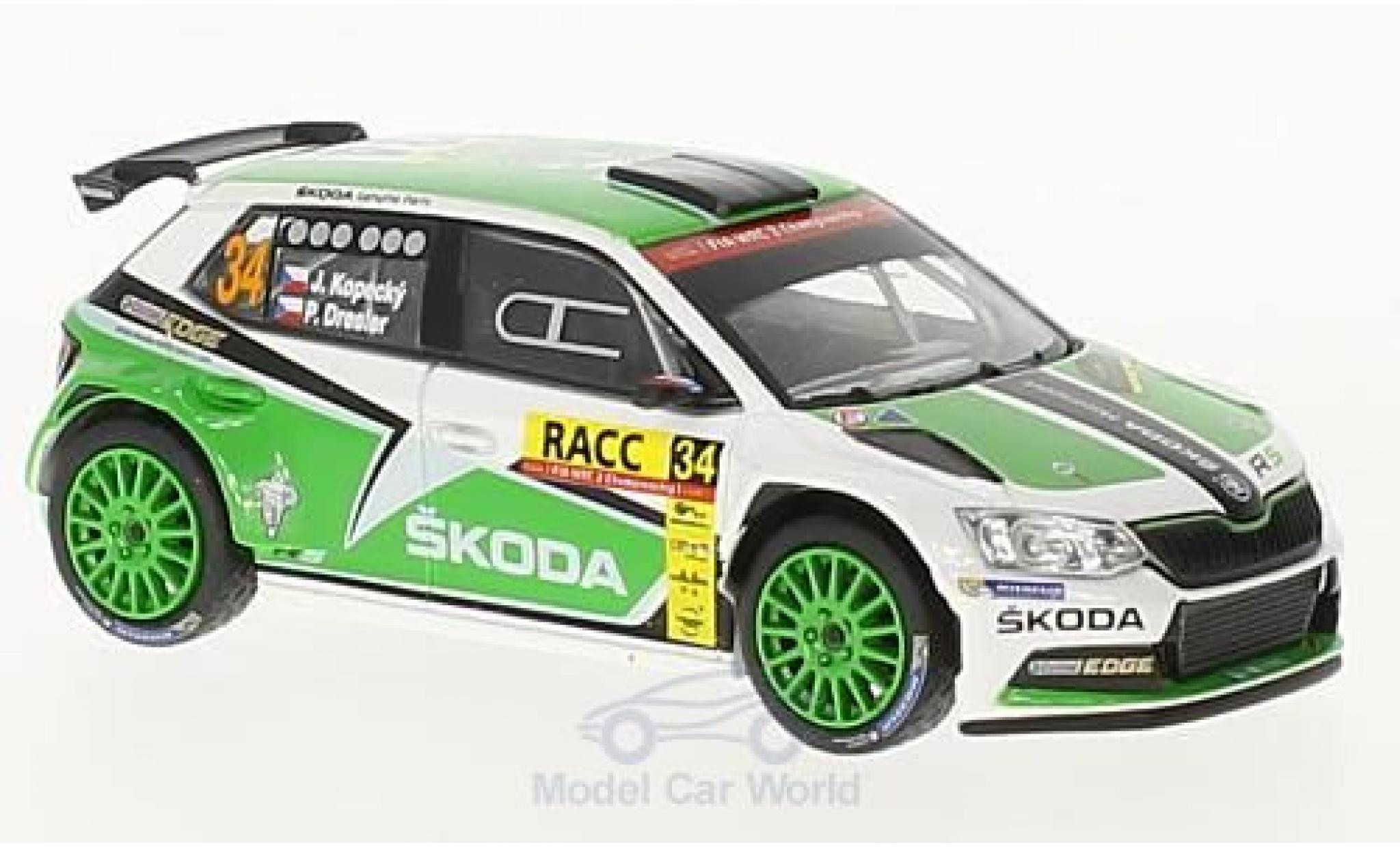 Skoda Fabia 1/43 Abrex III R5 No.34 Rallye WM Rallye Catalunya 2016 J.Kopecky/P.Dresler modelauto