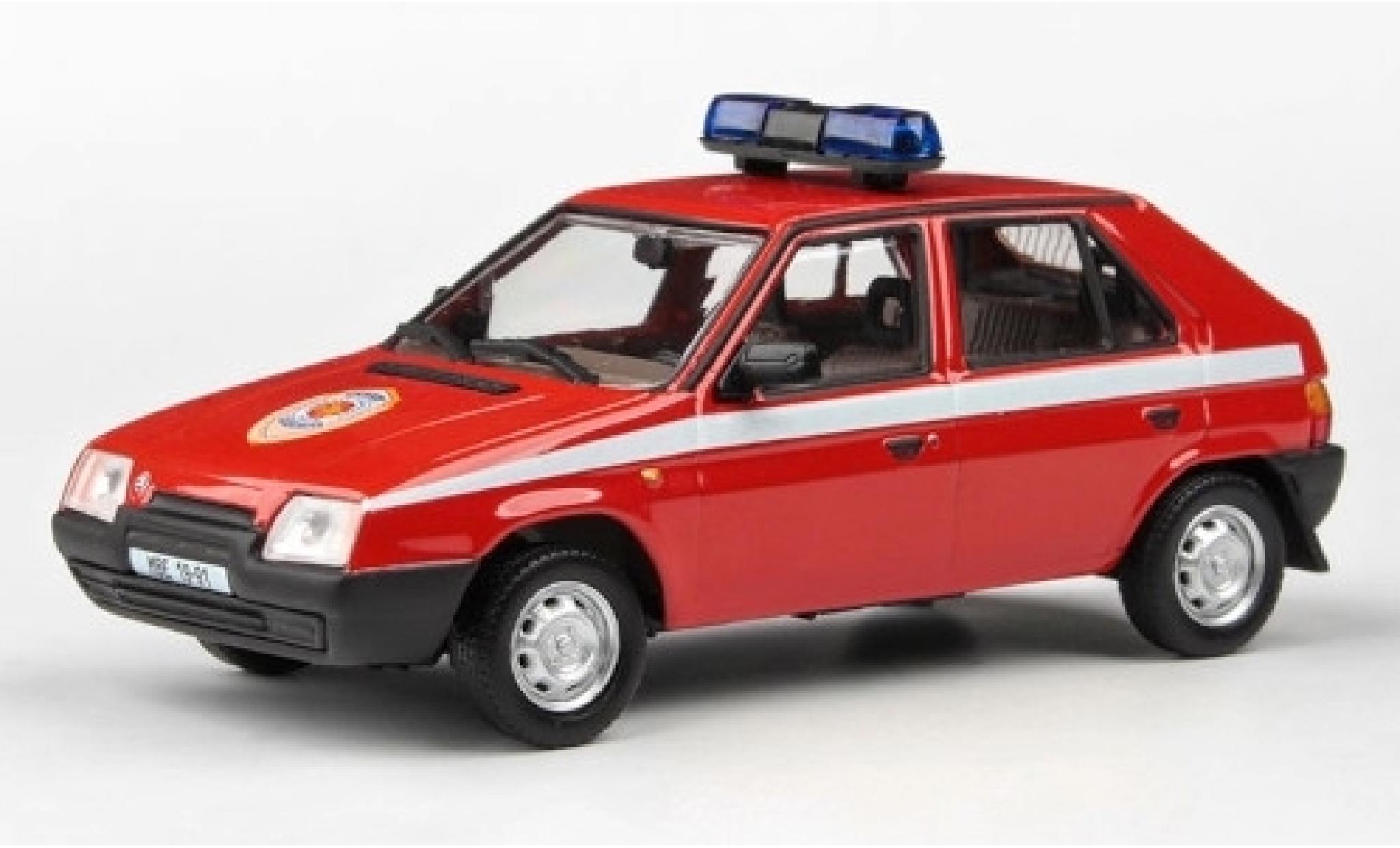 Skoda Favorit 1/43 Abrex 136L Hasici (CZ) 1988 brandweer modelauto