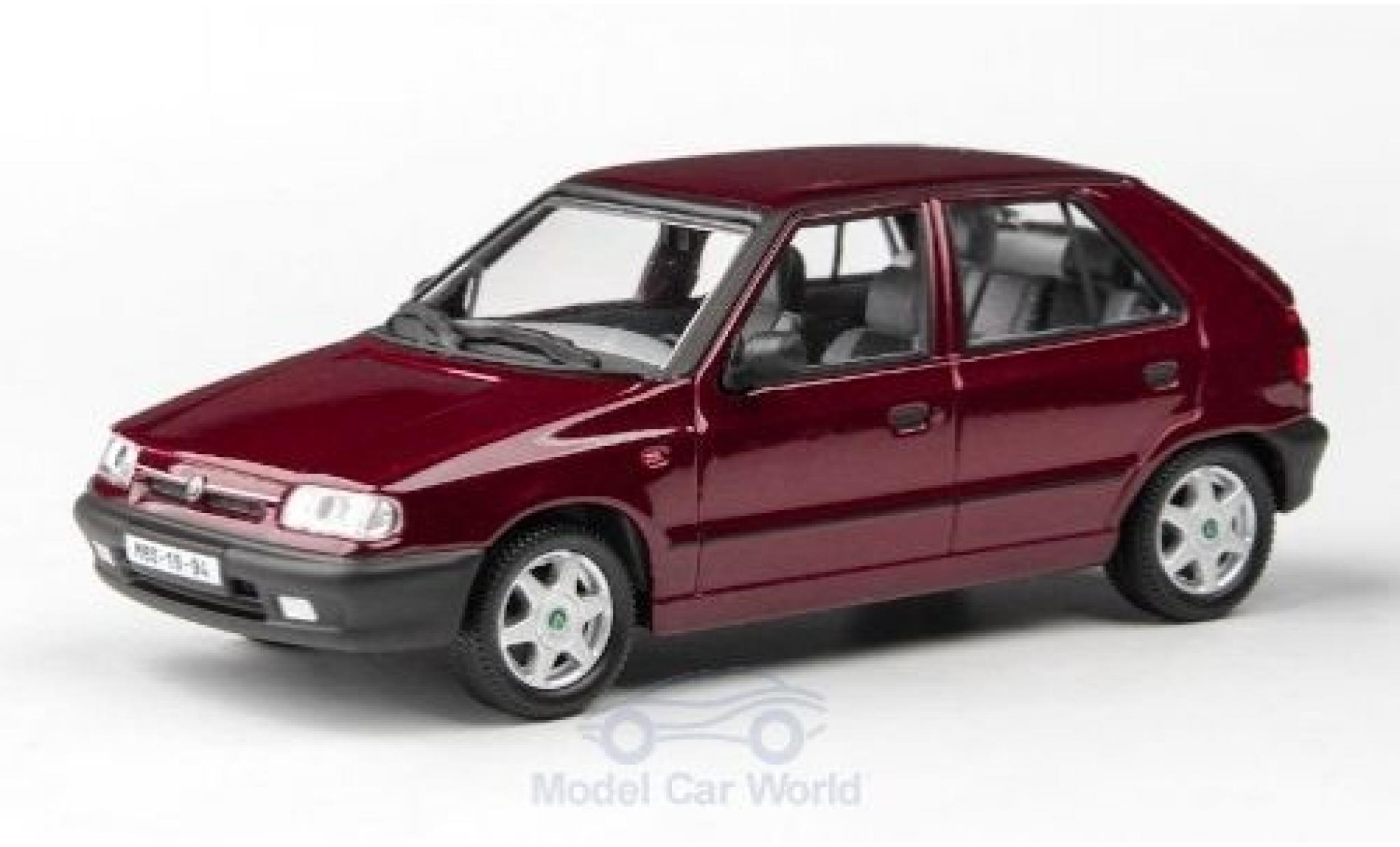Skoda Felicia 1/43 Abrex 1.3 GLXi metallic rood 1994 modelauto