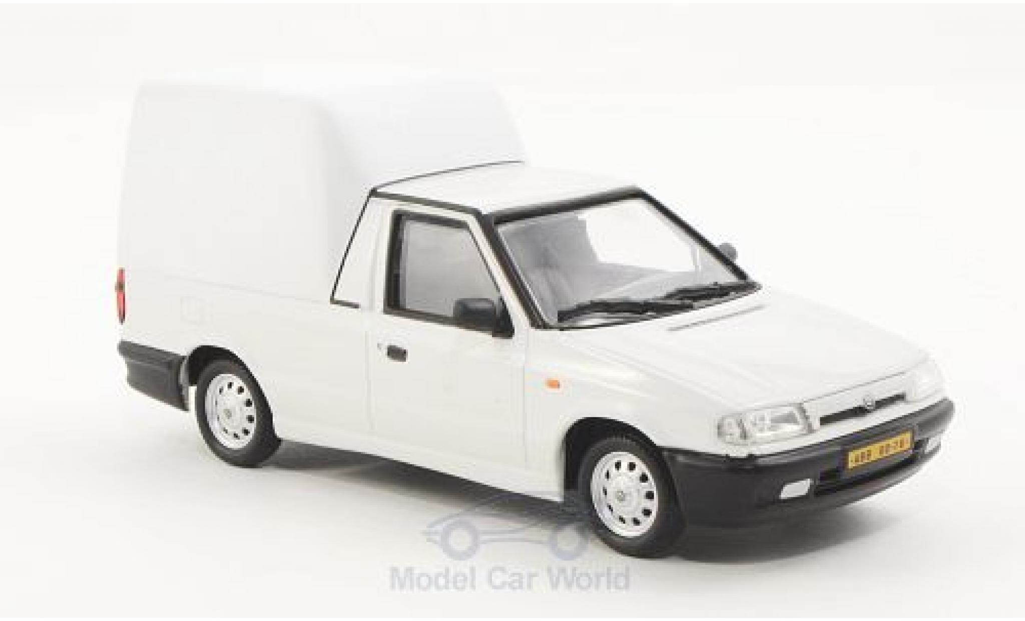 Skoda Felicia 1/43 Abrex Pick-Up wit/matt-wit 1996 modelauto
