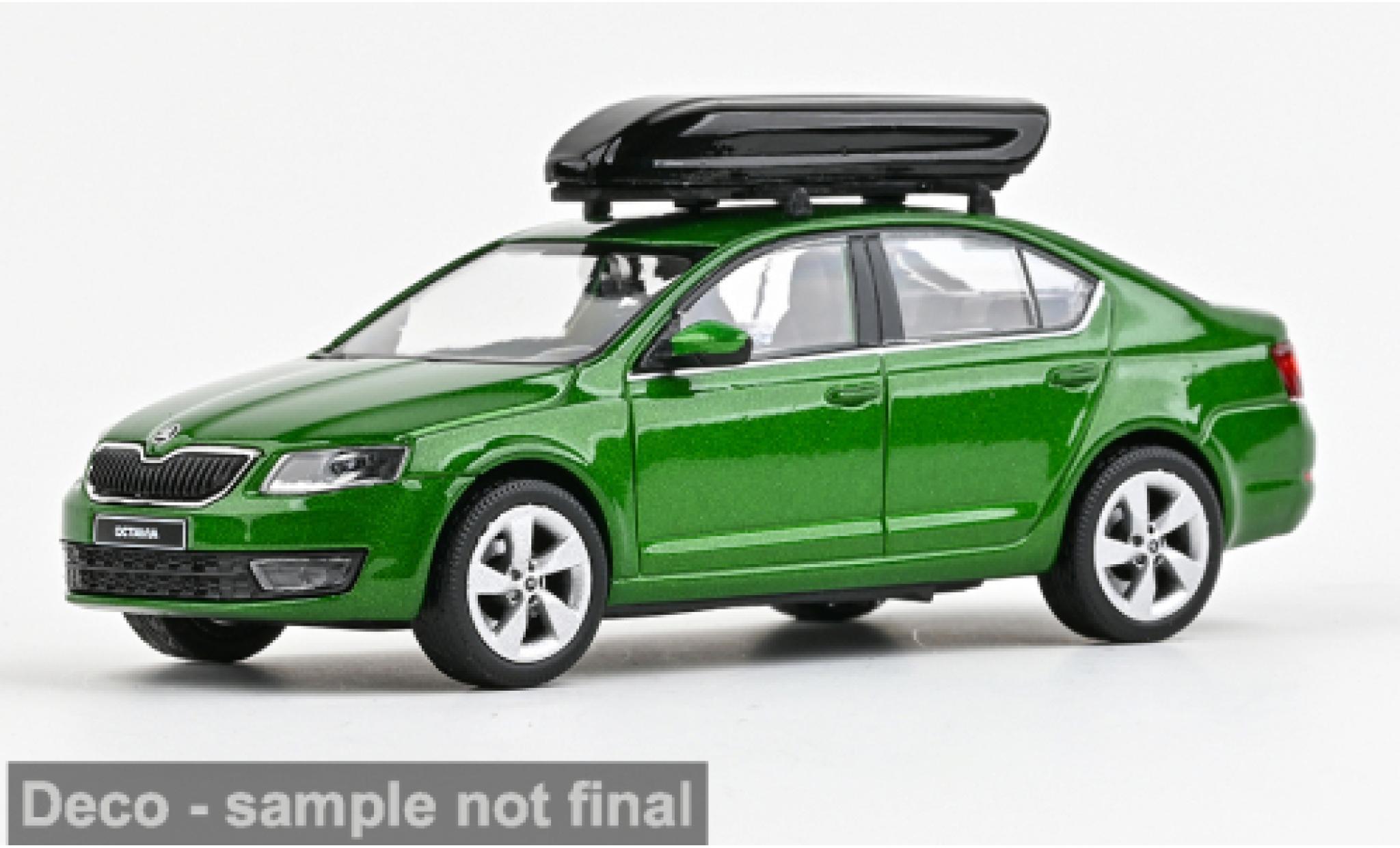 Skoda Octavia 1/43 Abrex III groen 2012 1:43 modelauto