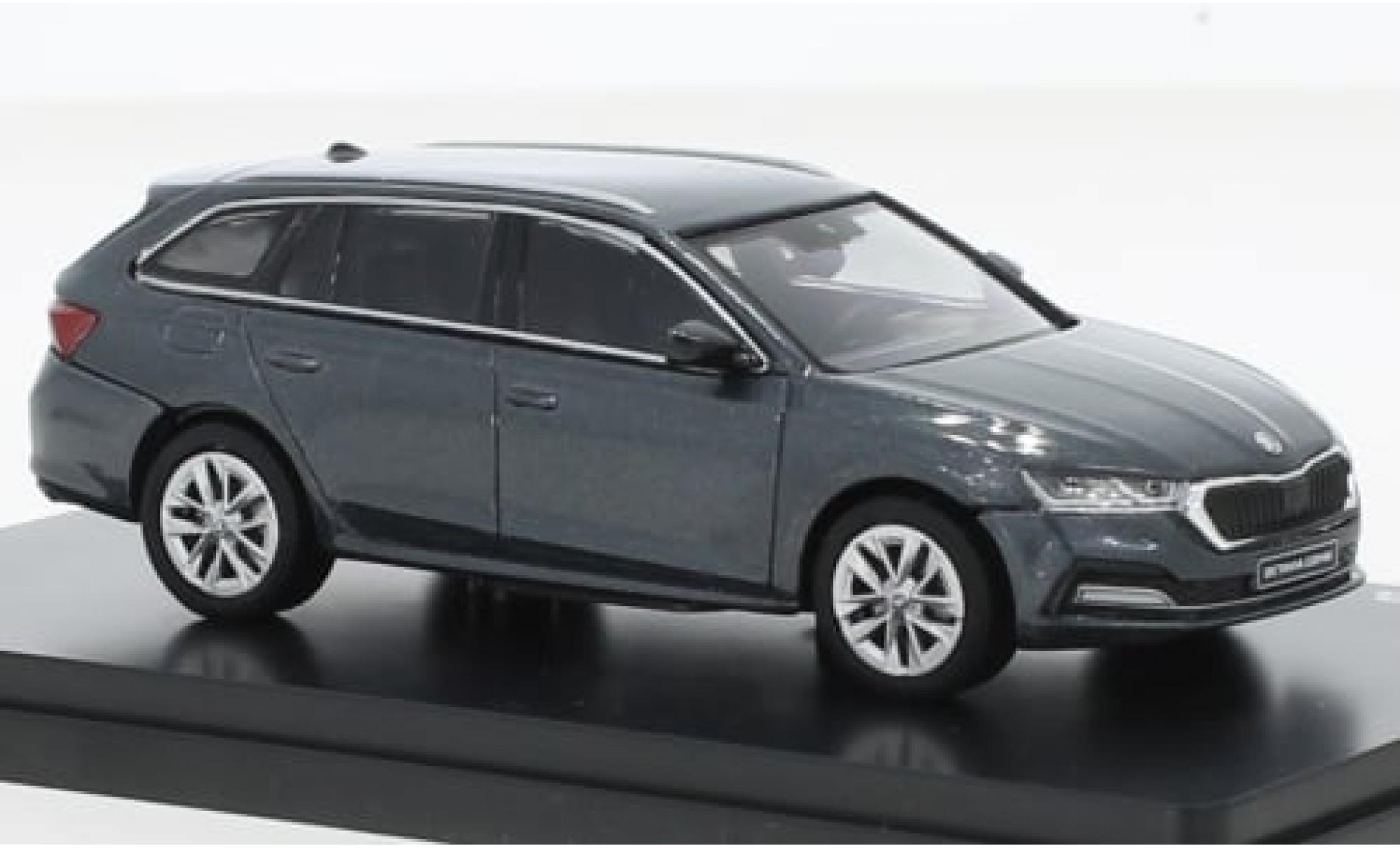 Skoda Octavia 1/43 Abrex IV Combi metallic grijs 2020 1:43 modelauto