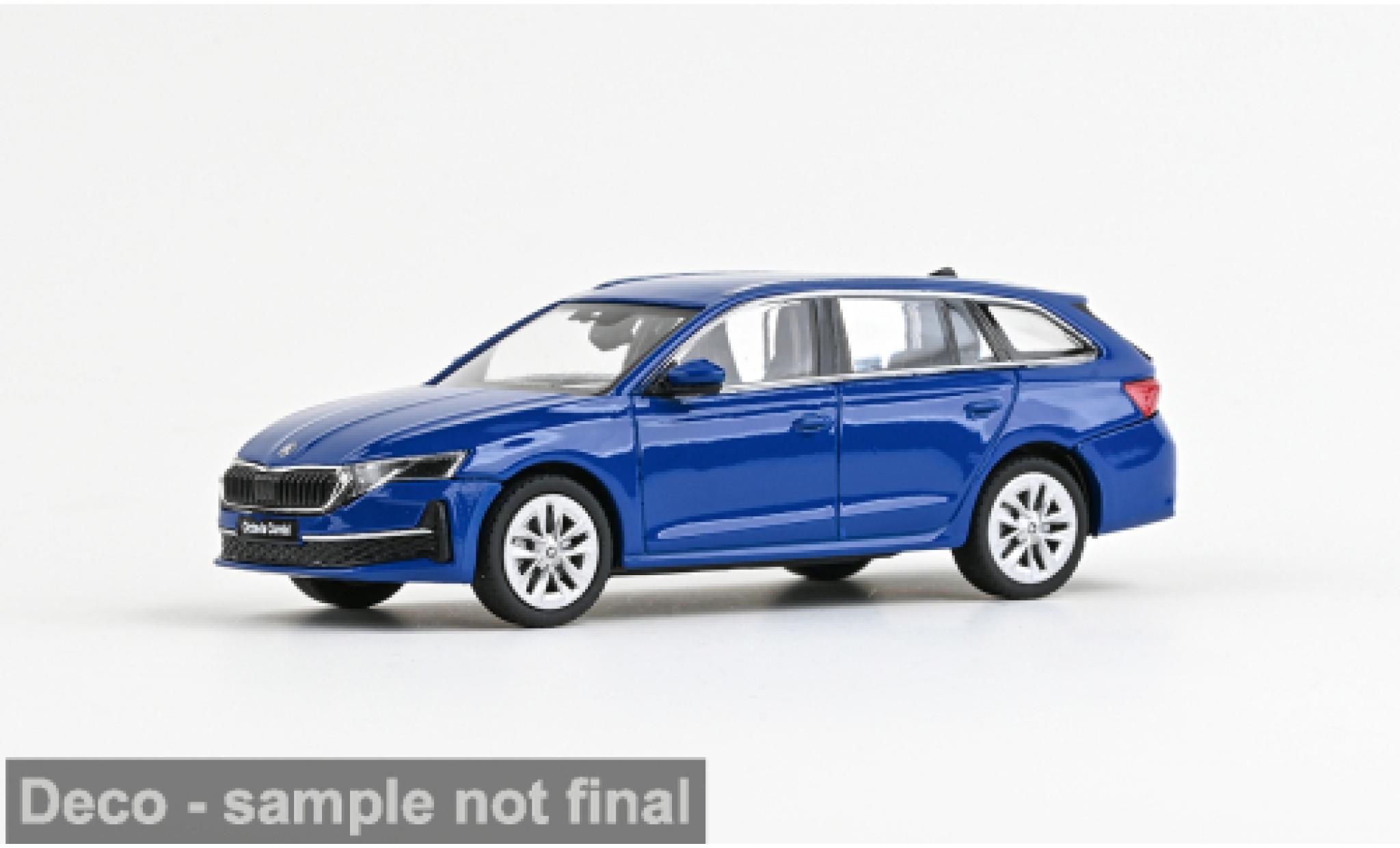 Skoda Octavia 1/43 Abrex IV FL blauw 2024 1:43 modelauto