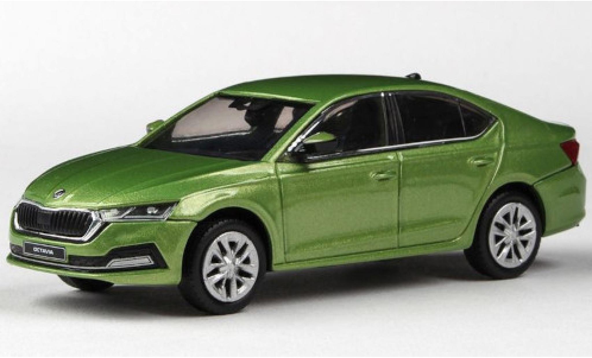 Skoda Octavia 1/43 Abrex IV metallic groen 2020 modelauto